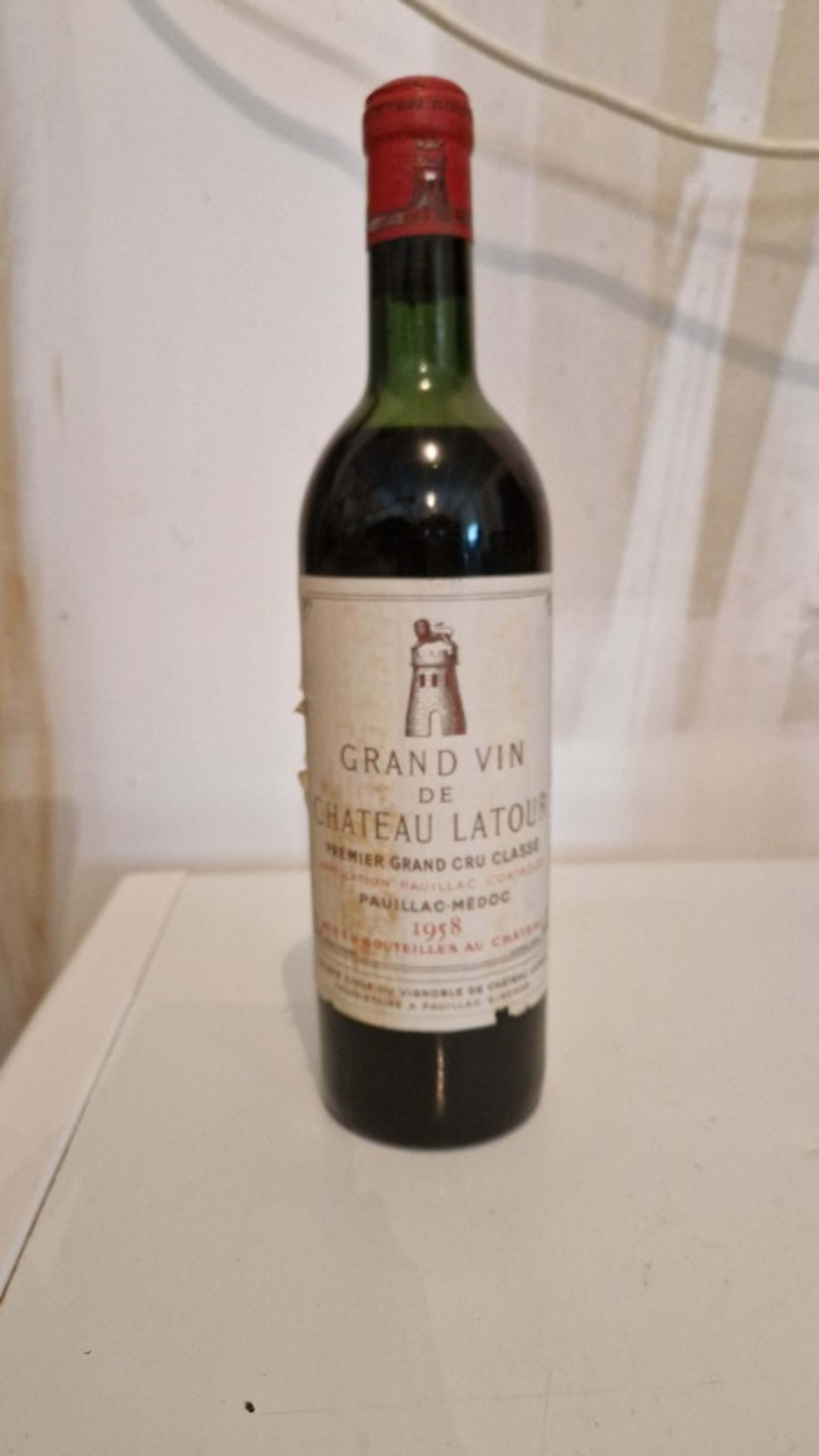 Grand Vin de château Latour, Pauillac, 1958