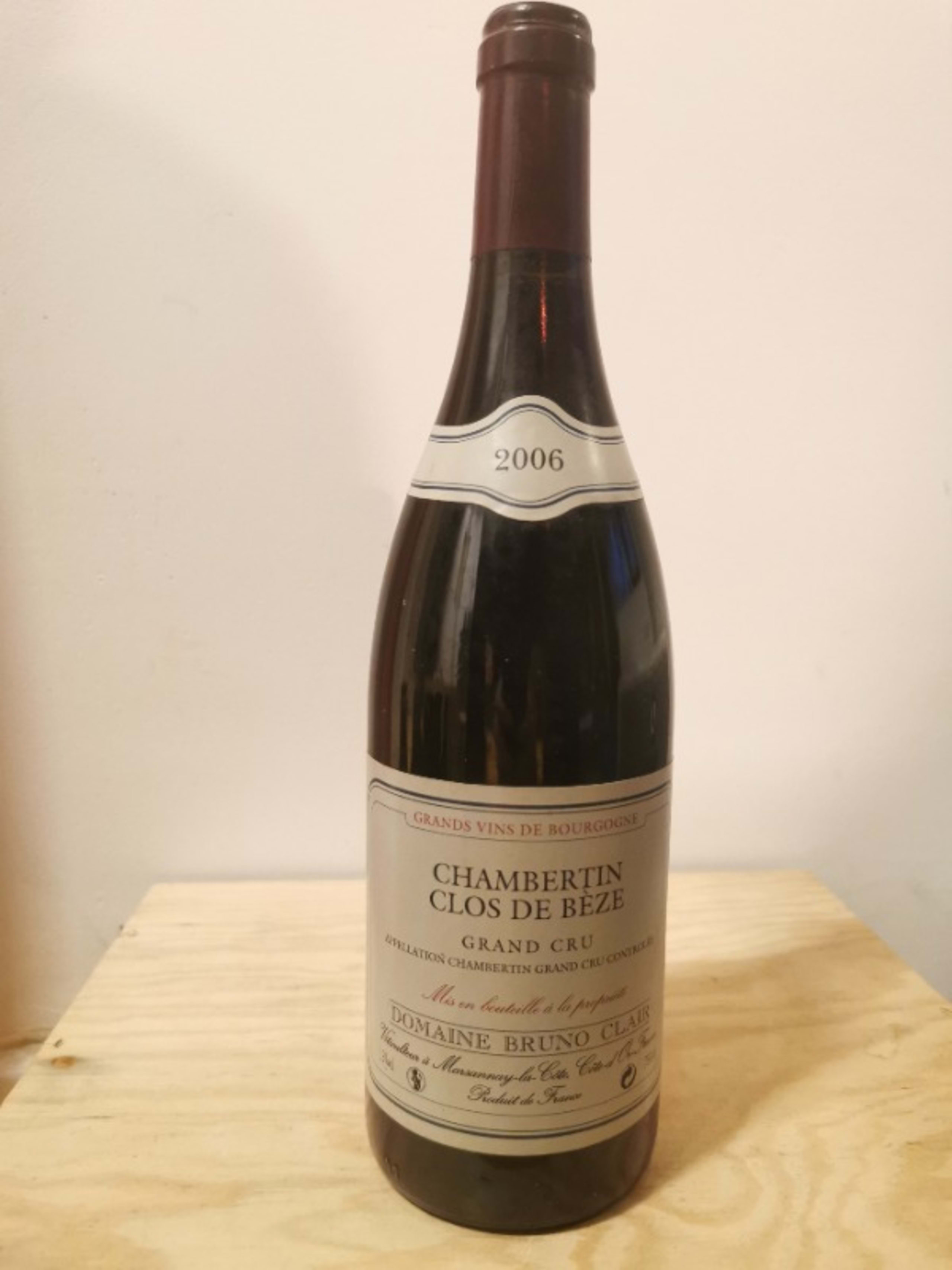 Chambertin-Clos de Bèze, Domaine Bruno Clair grand Cru, 2006
