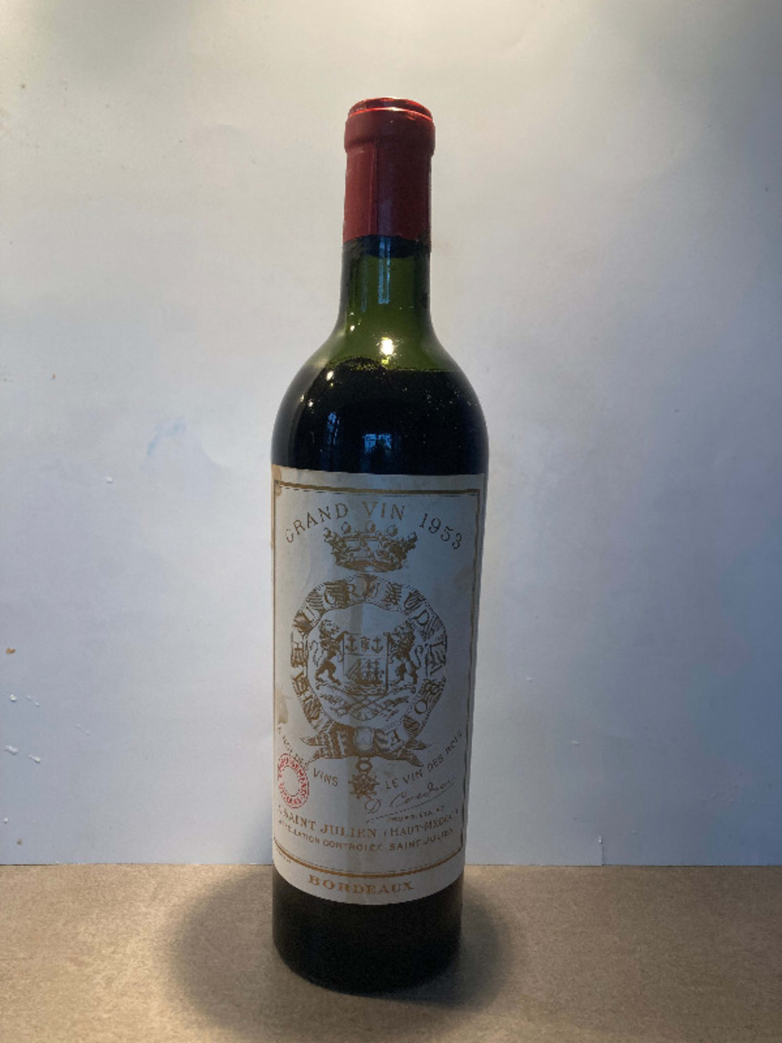 Château Gruaud Larose, Saint-Julien, 1953 (Mise Nicolas)