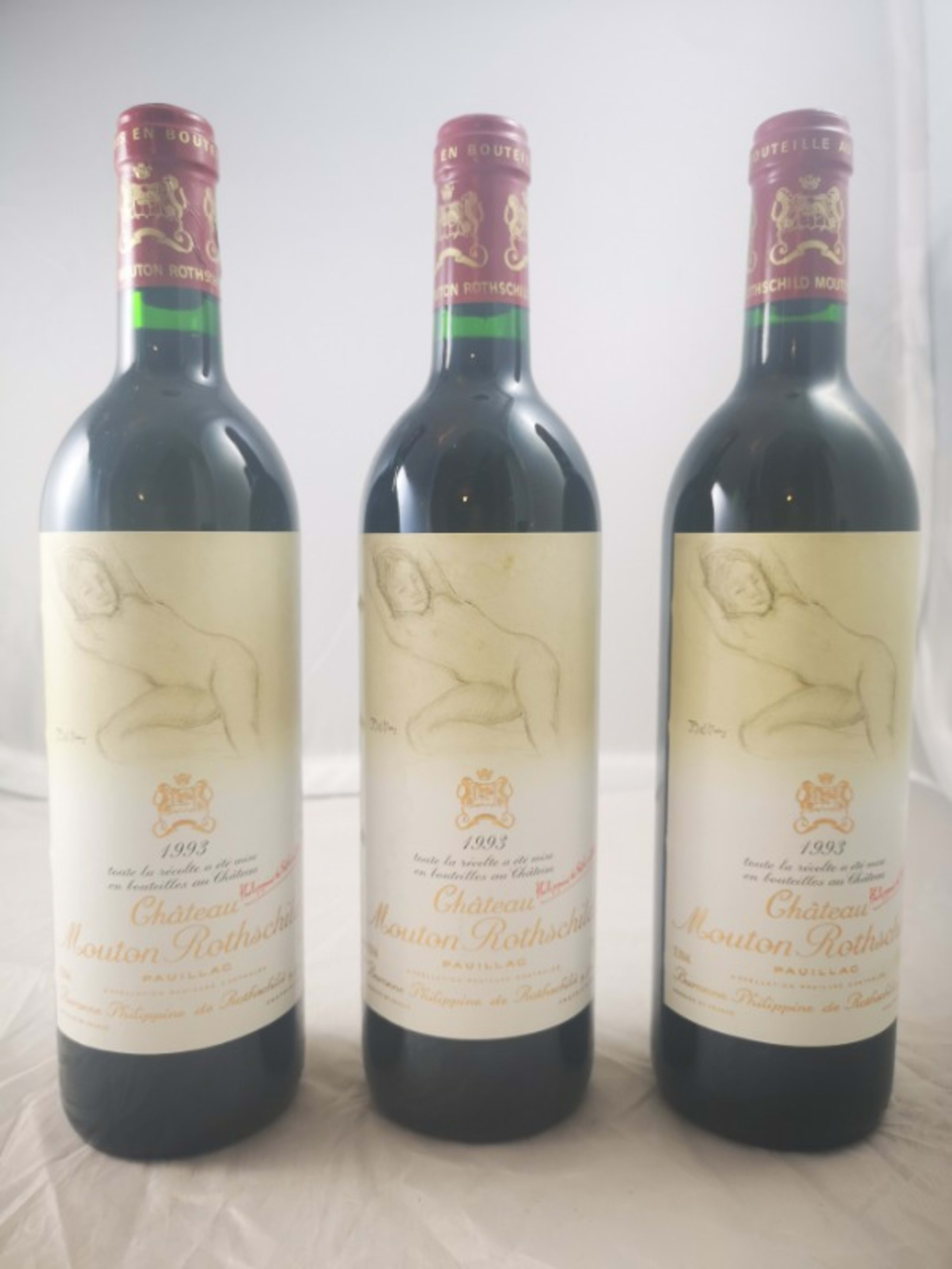 3 x Château Mouton Rothschild, Pauillac, 1993