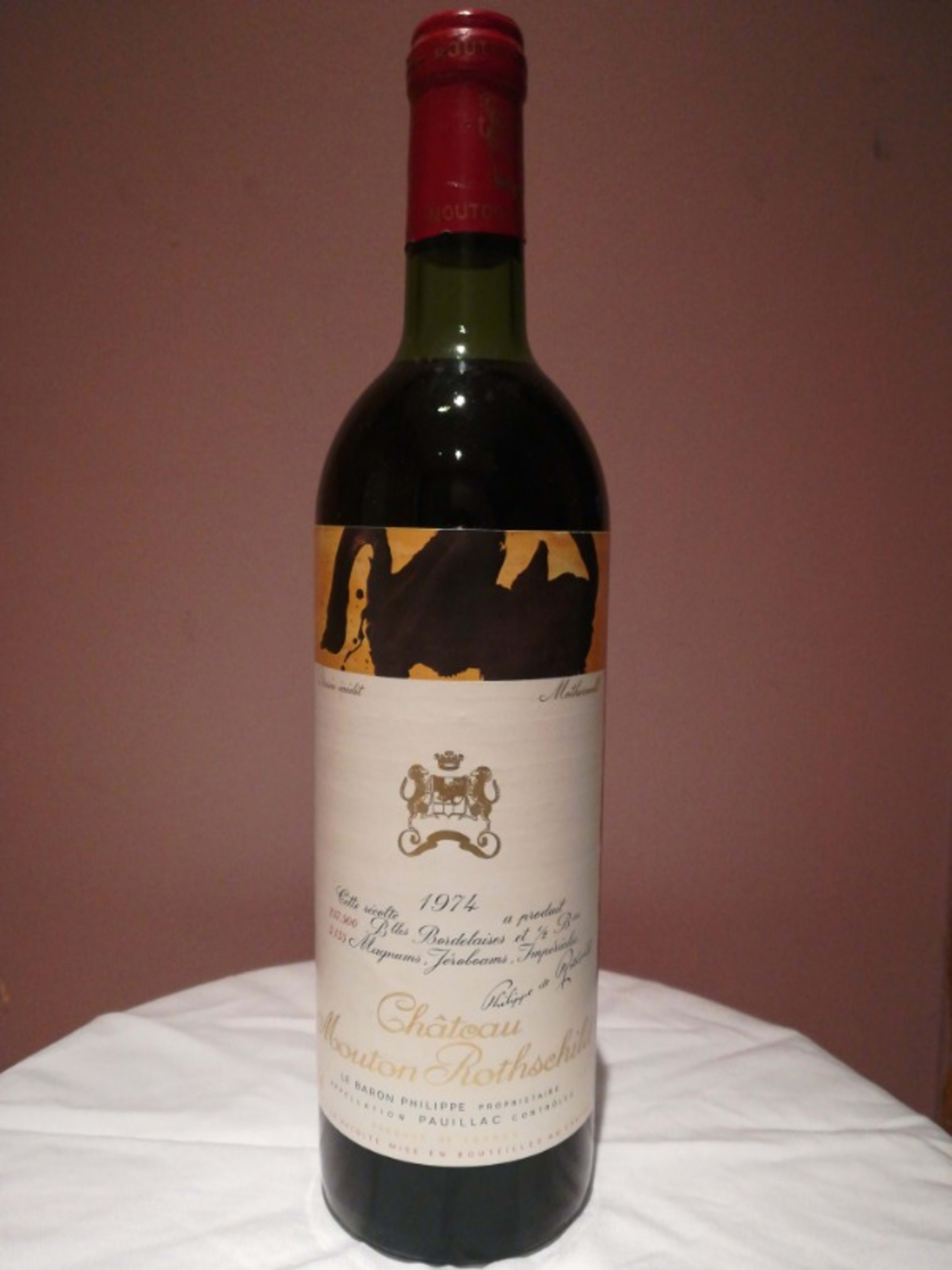 Château Mouton Rothschild, Pauillac, 1974