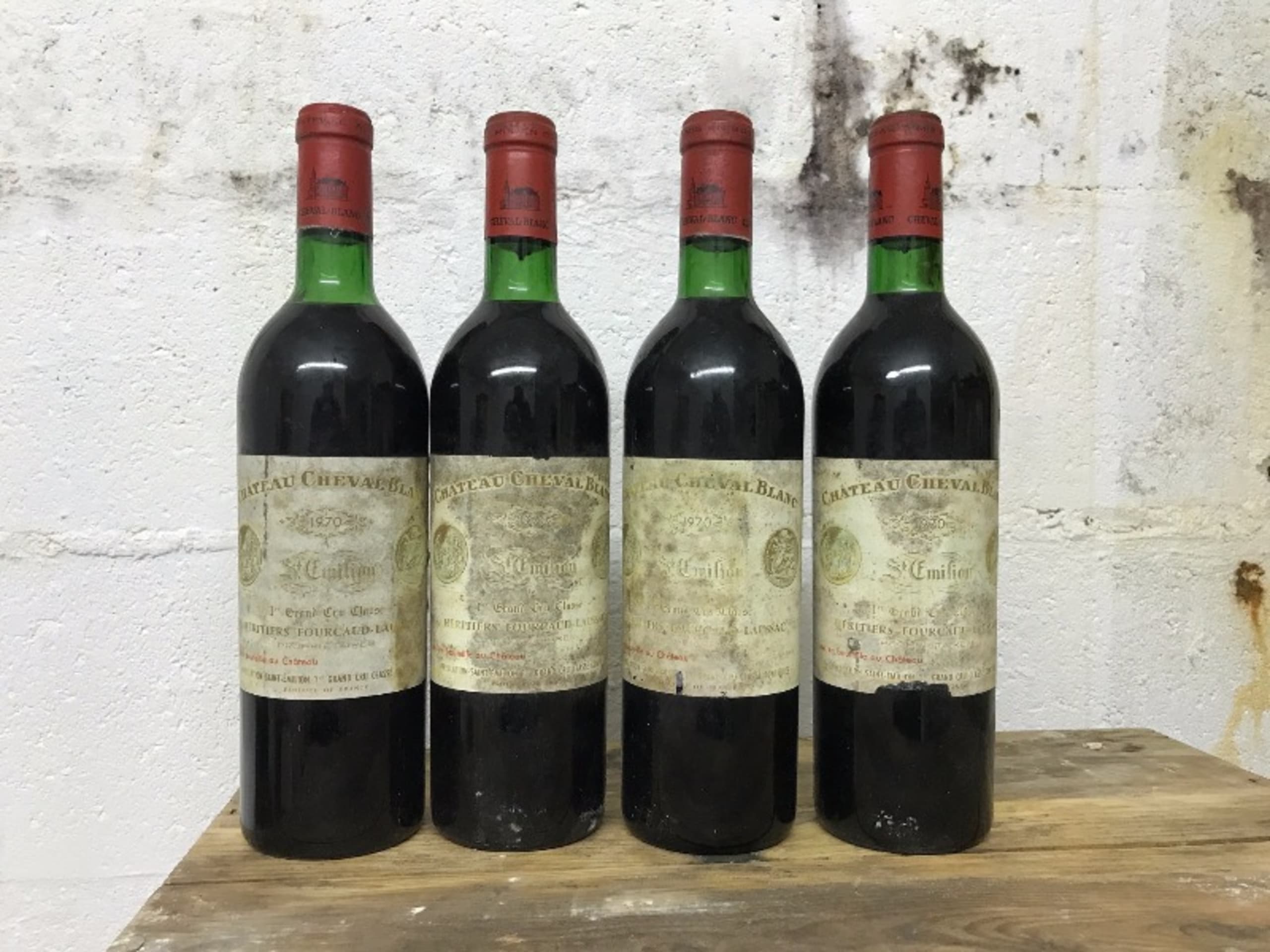 4 x Château Cheval Blanc, Saint-Émilion Grand Cru, 1970