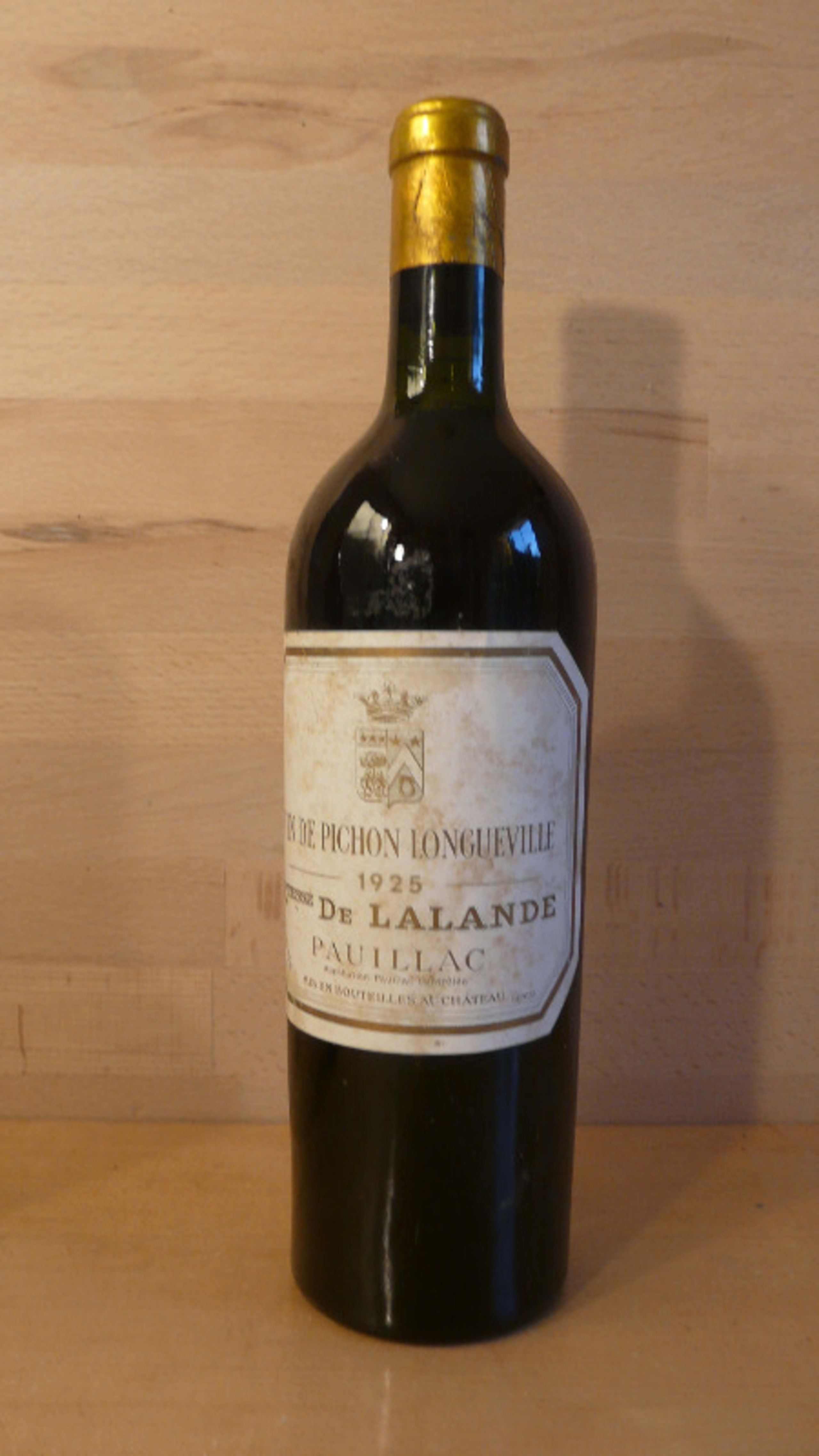 Pichon Longueville comtesse de Lalande, Pauillac, 1925