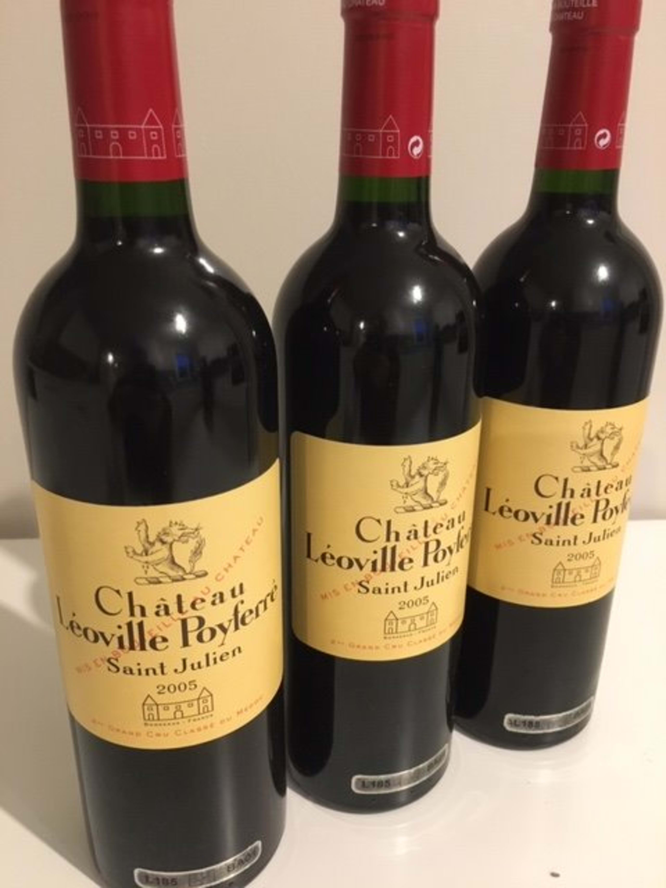 3 x Château Léoville Poyferré, Saint-Julien, 2005