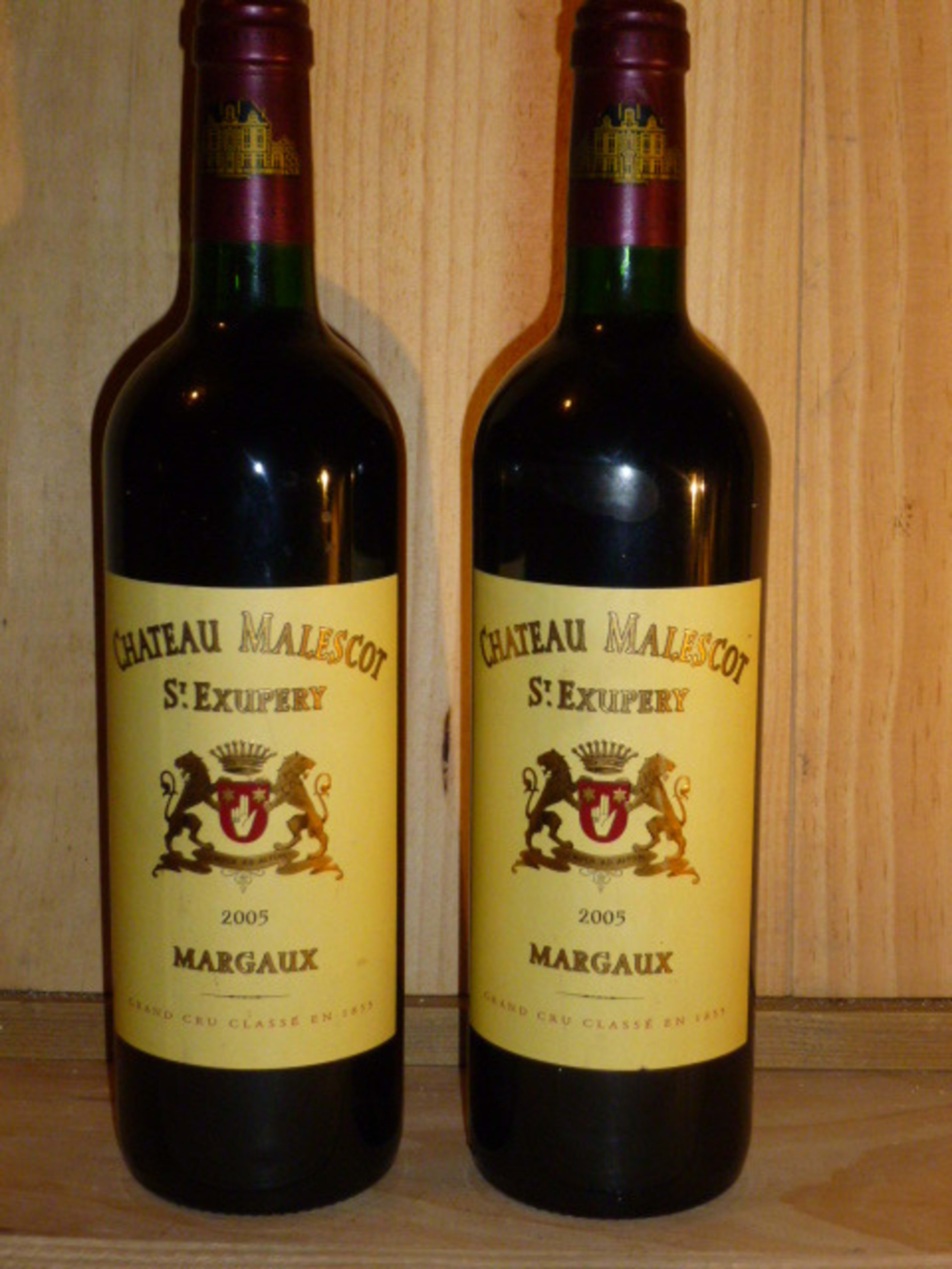 2 x 3ème Grand Cru Classé, Malescot Saint-Exupery, Margaux, 2005