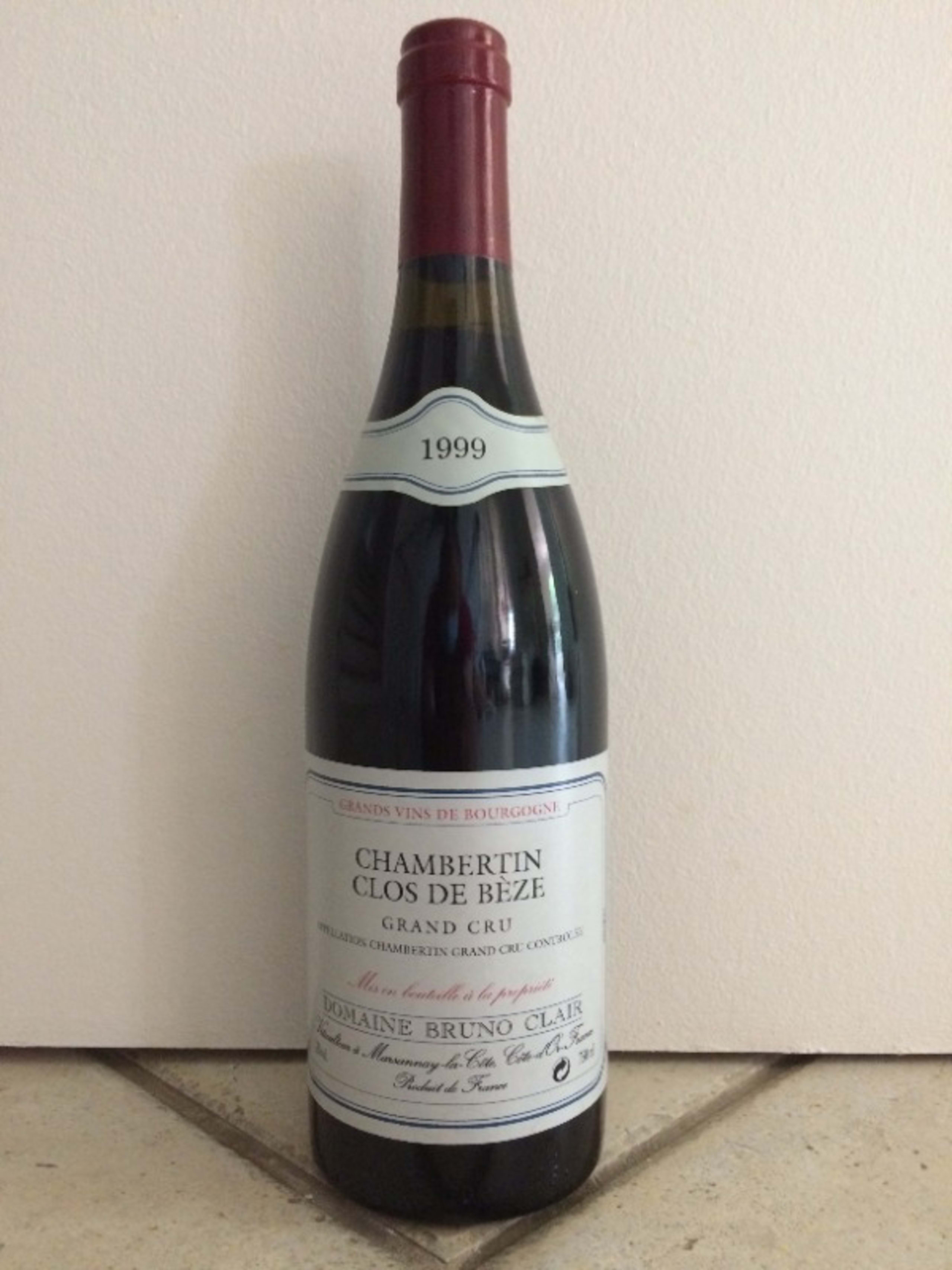 Chambertin-Clos de Bèze, Bruno Clair, 1999