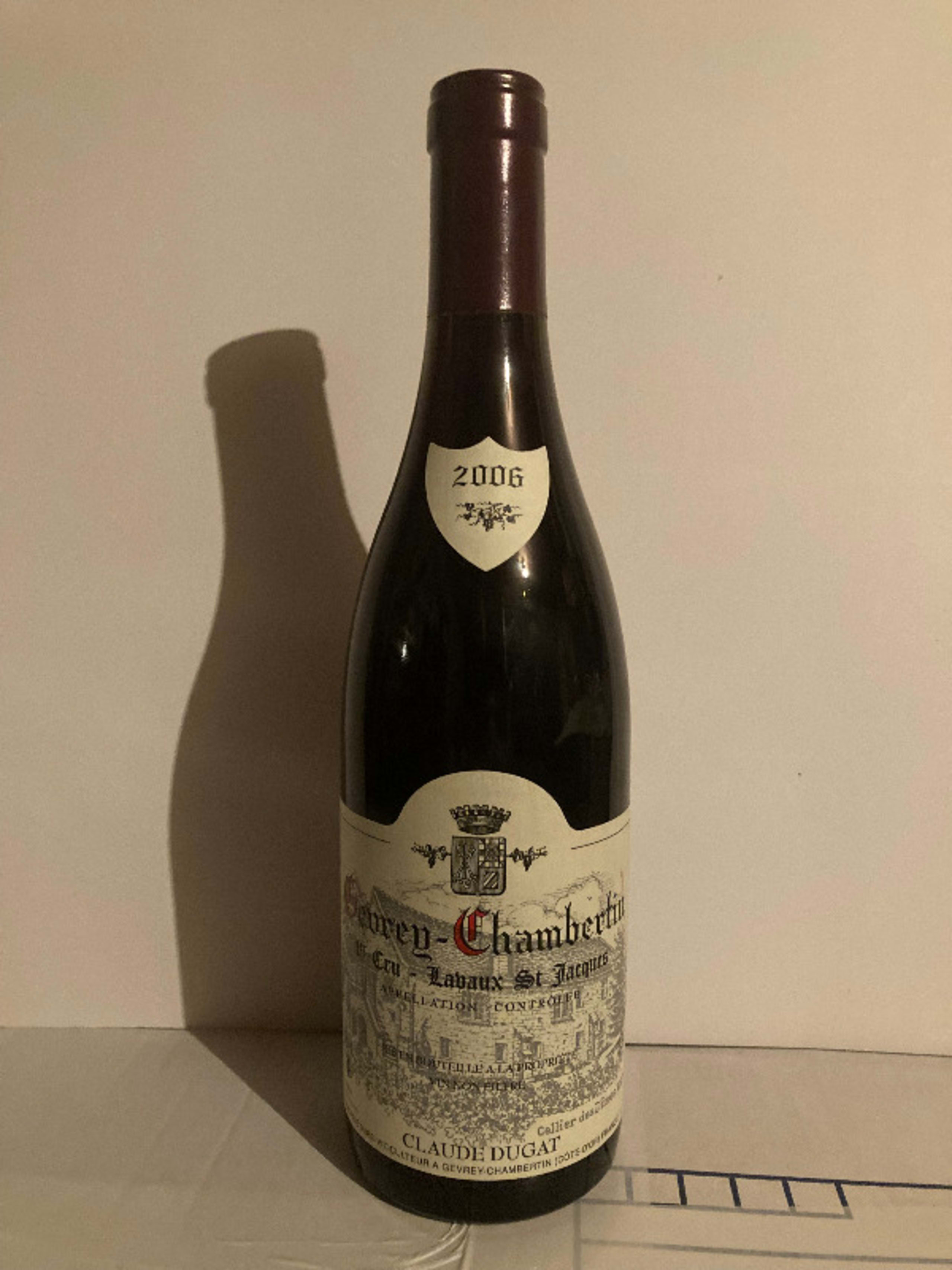 Gevrey-Chambertin, 1er cru Lavaux Saint Jacques, Claude Dugat, 2006