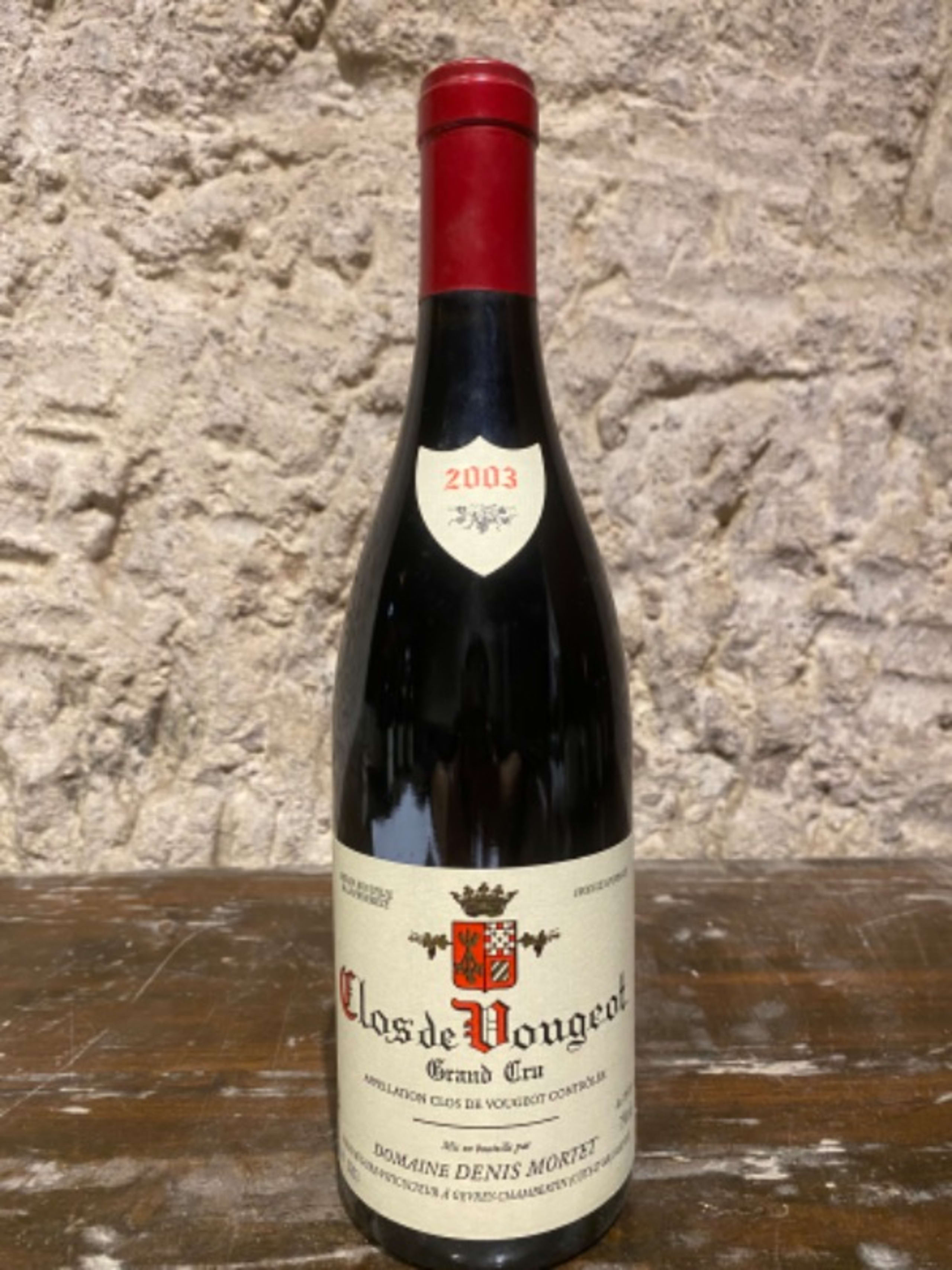 Clos de Vougeot, Domaine Denis Mortet, 2003