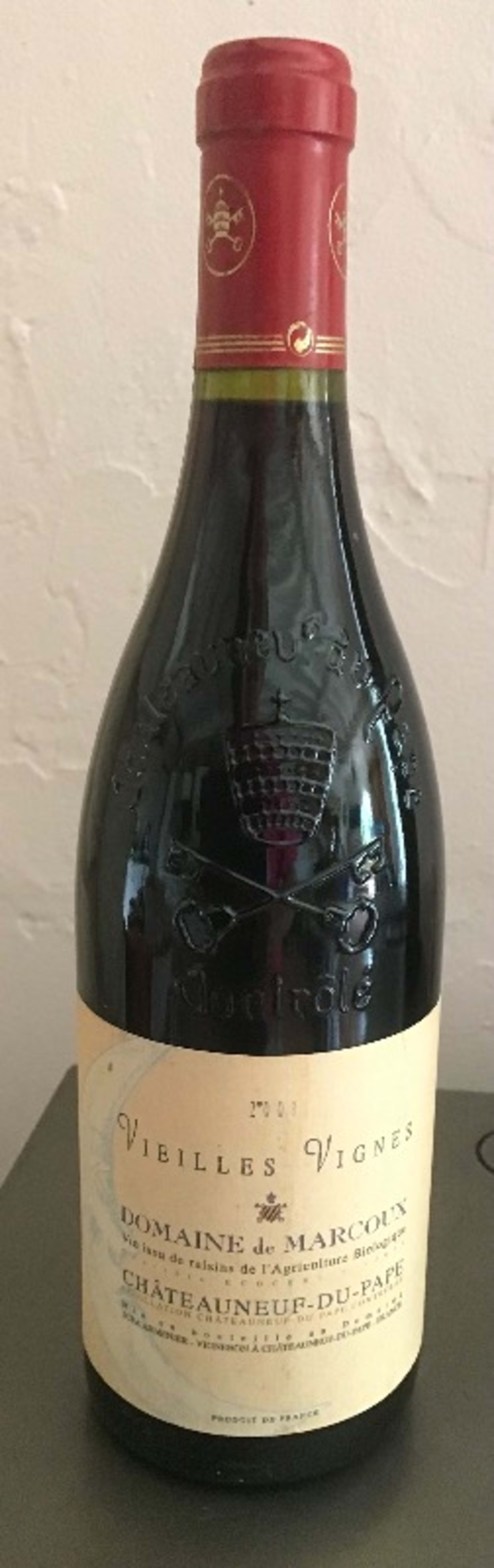 Châteauneuf-du-Pape, Vieilles vignes, Domaine de Marcoux, 2001