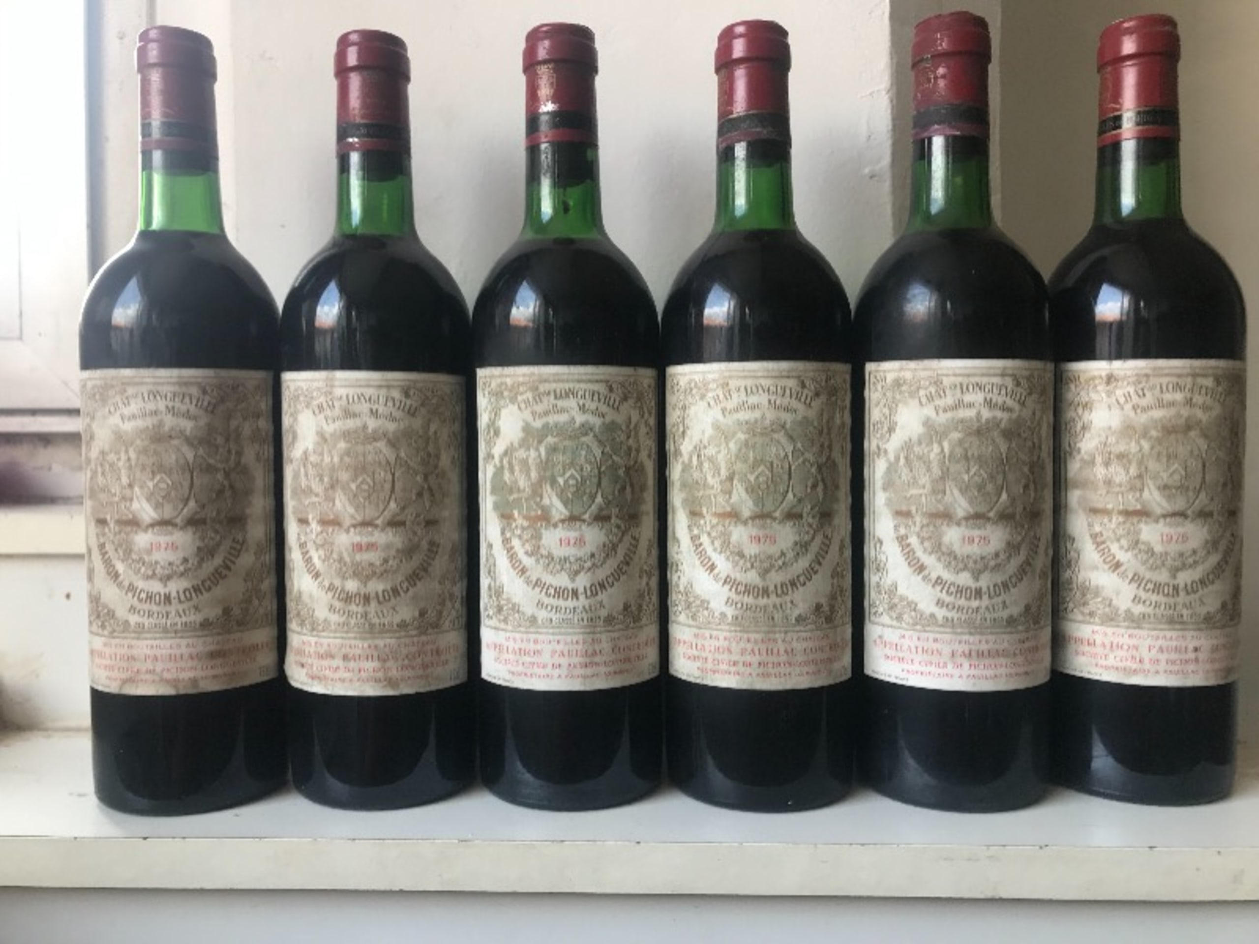 6 x Grand cru classé, Château Baron Pichon Longeuville, Pauillac, 1975