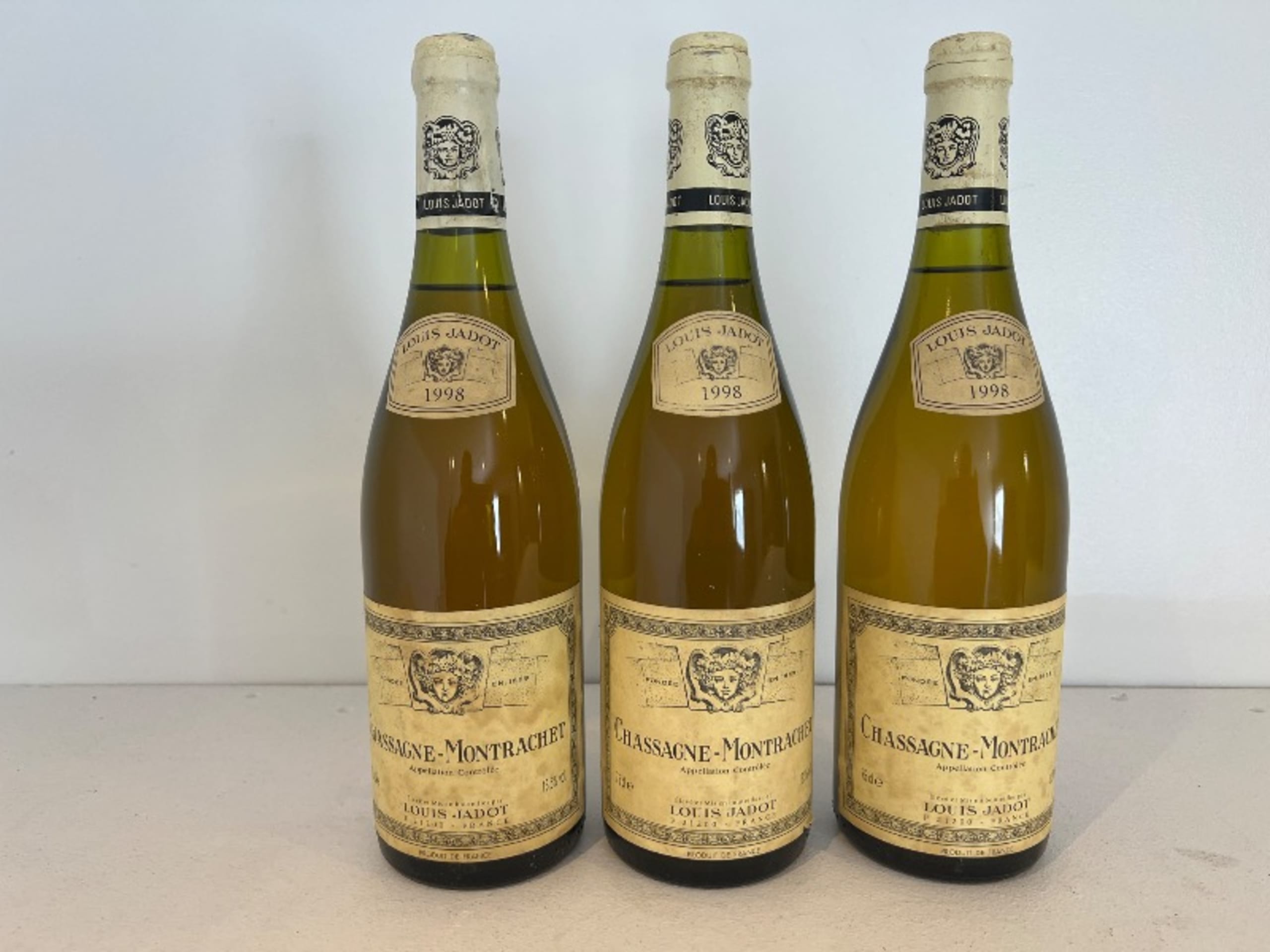 3 x Chassagne-Montrachet, Louis Jadot, 1998