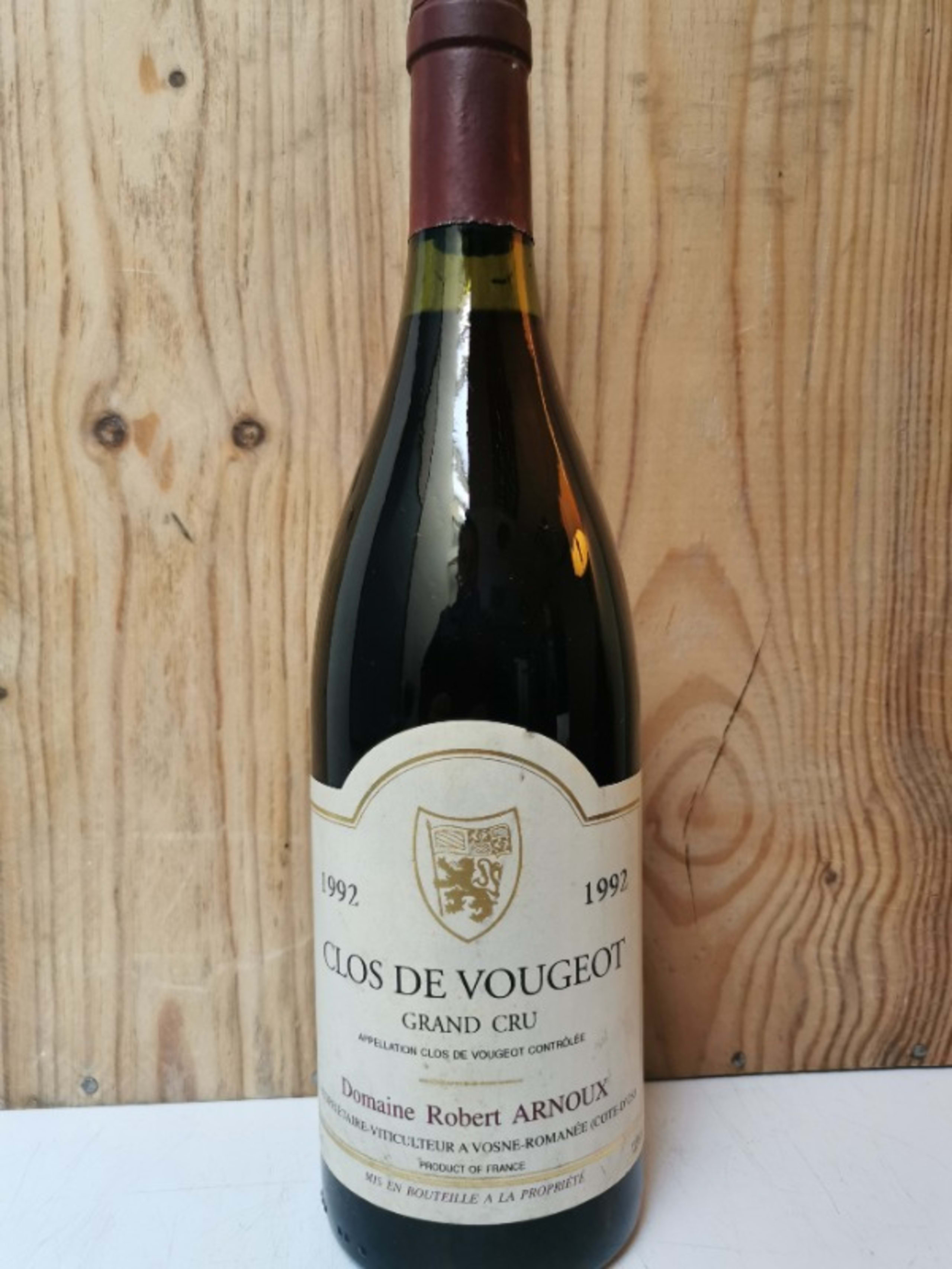 Clos de Vougeot, Grand cru, Domaine Robert Arnoux, 1992