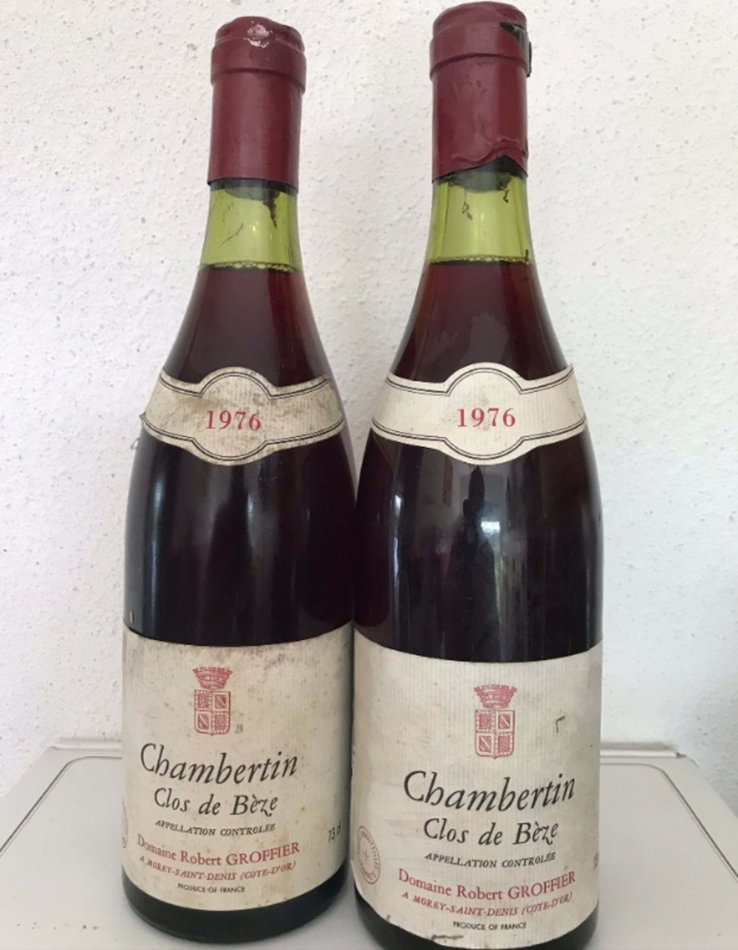 2 x Chambertin-Clos de Bèze, Domaine Robert Groffier, 1976