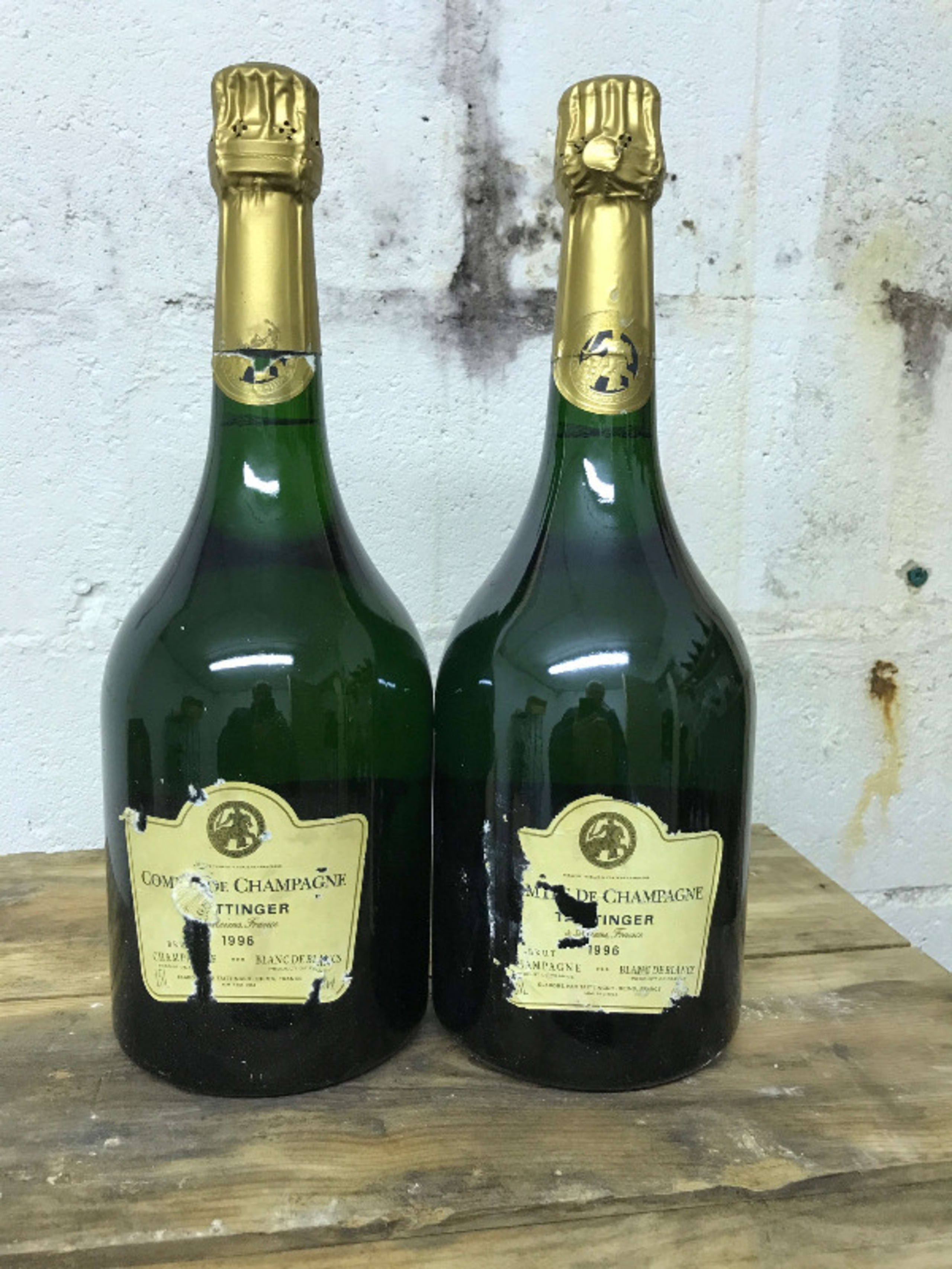 2 x Comtes de Champagne, Taittinger Blanc de Blancs, Champagne, 1996 ( MG)