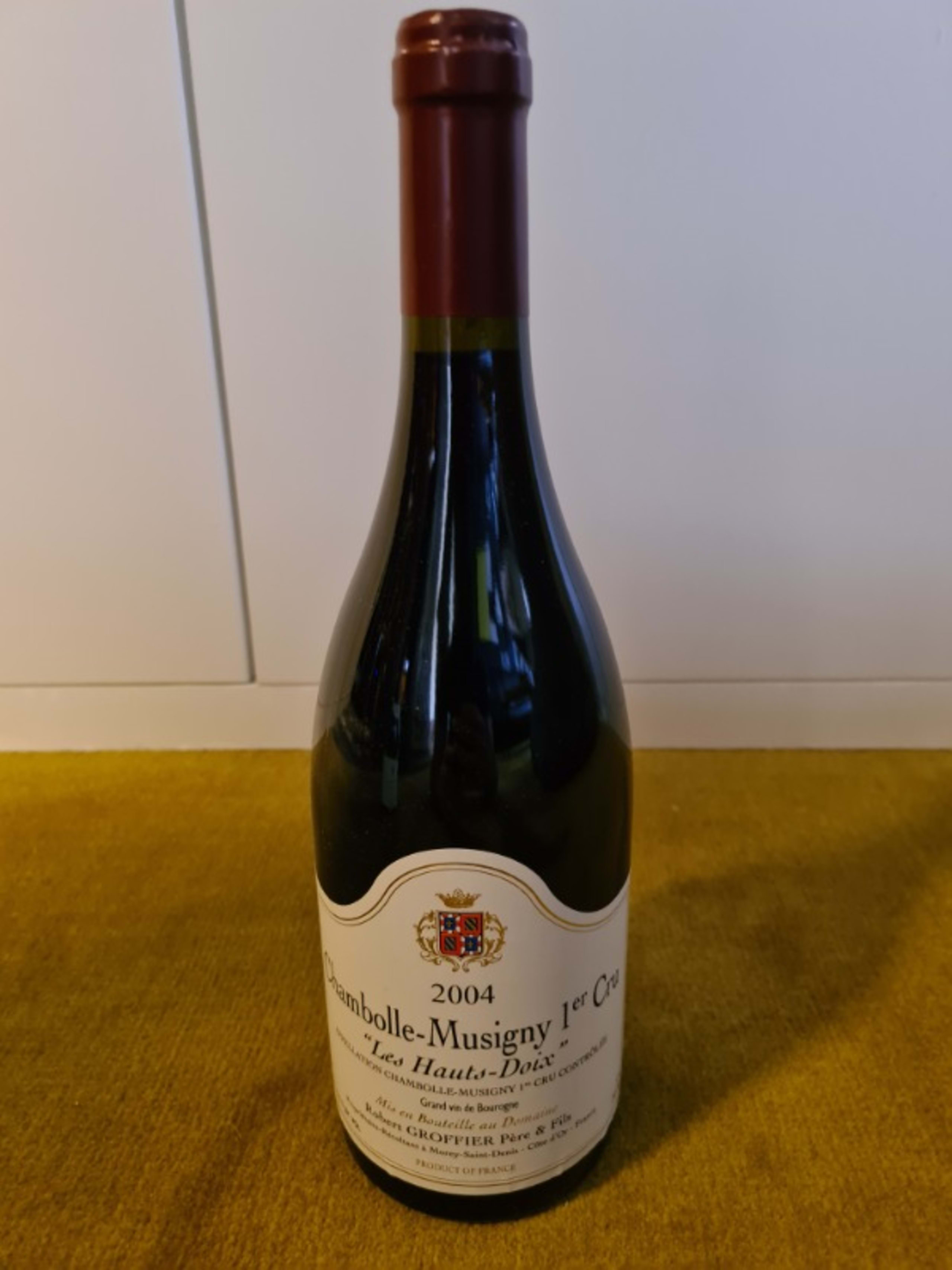 Chambolle-Musigny, 1er cru Les Hauts Doix, Dom. R. Groffier, 2004