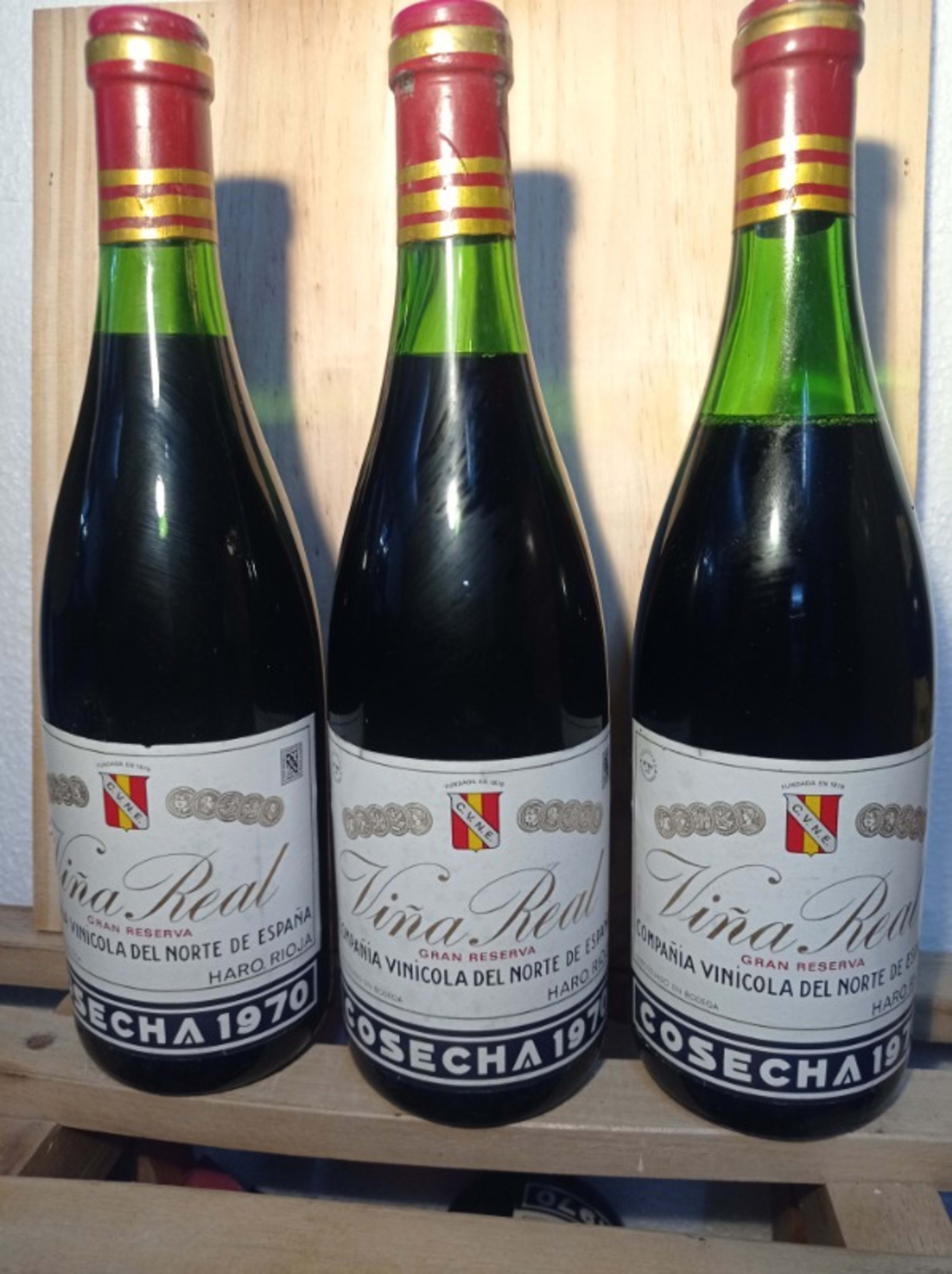 3 x Viña Real Gran Reserva 1970, Viña Real CVNE, Rioja, 1970