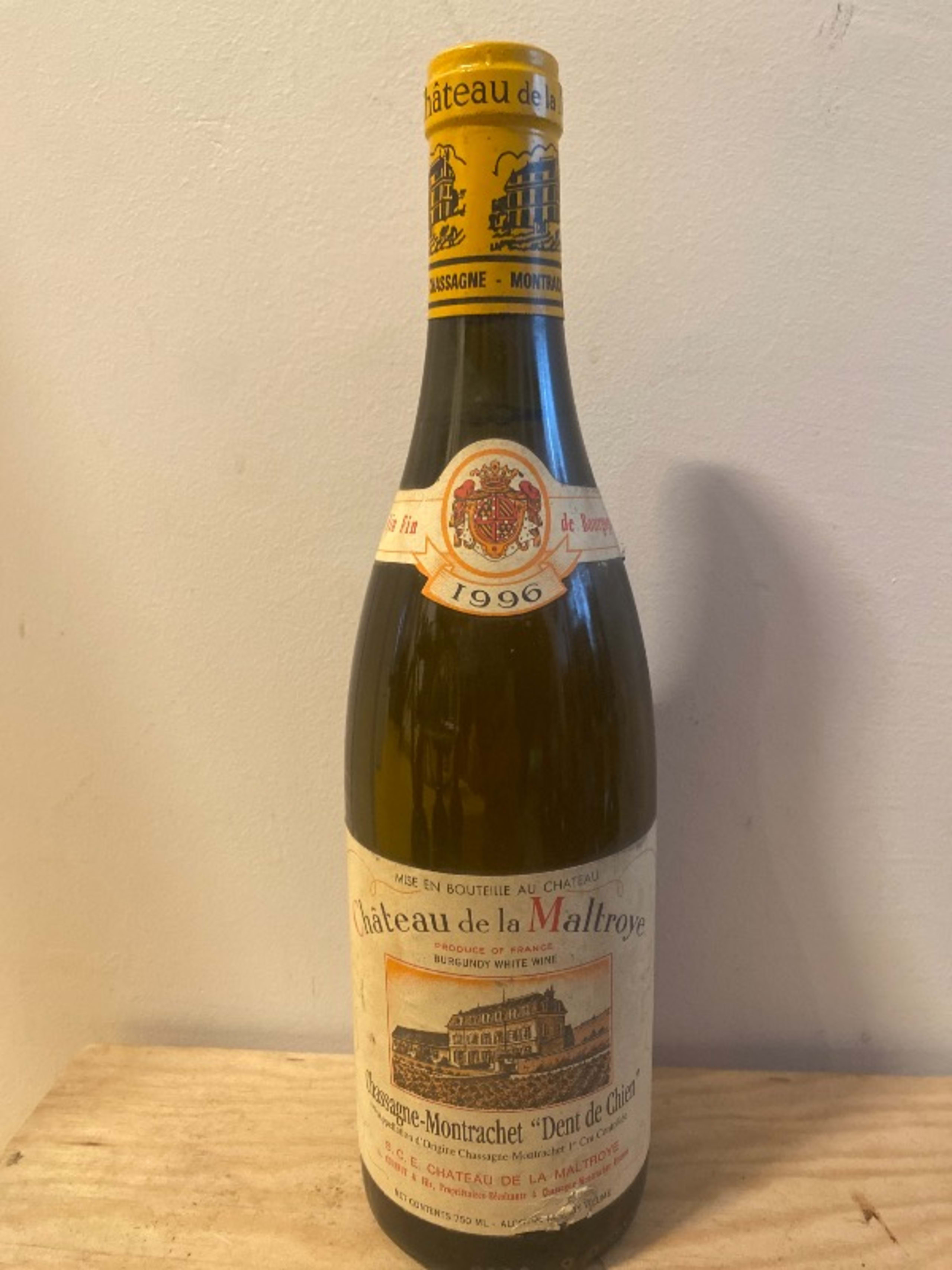 Chassagne-Montrachet, Dent de chien, Château de la Maltroye, 1996