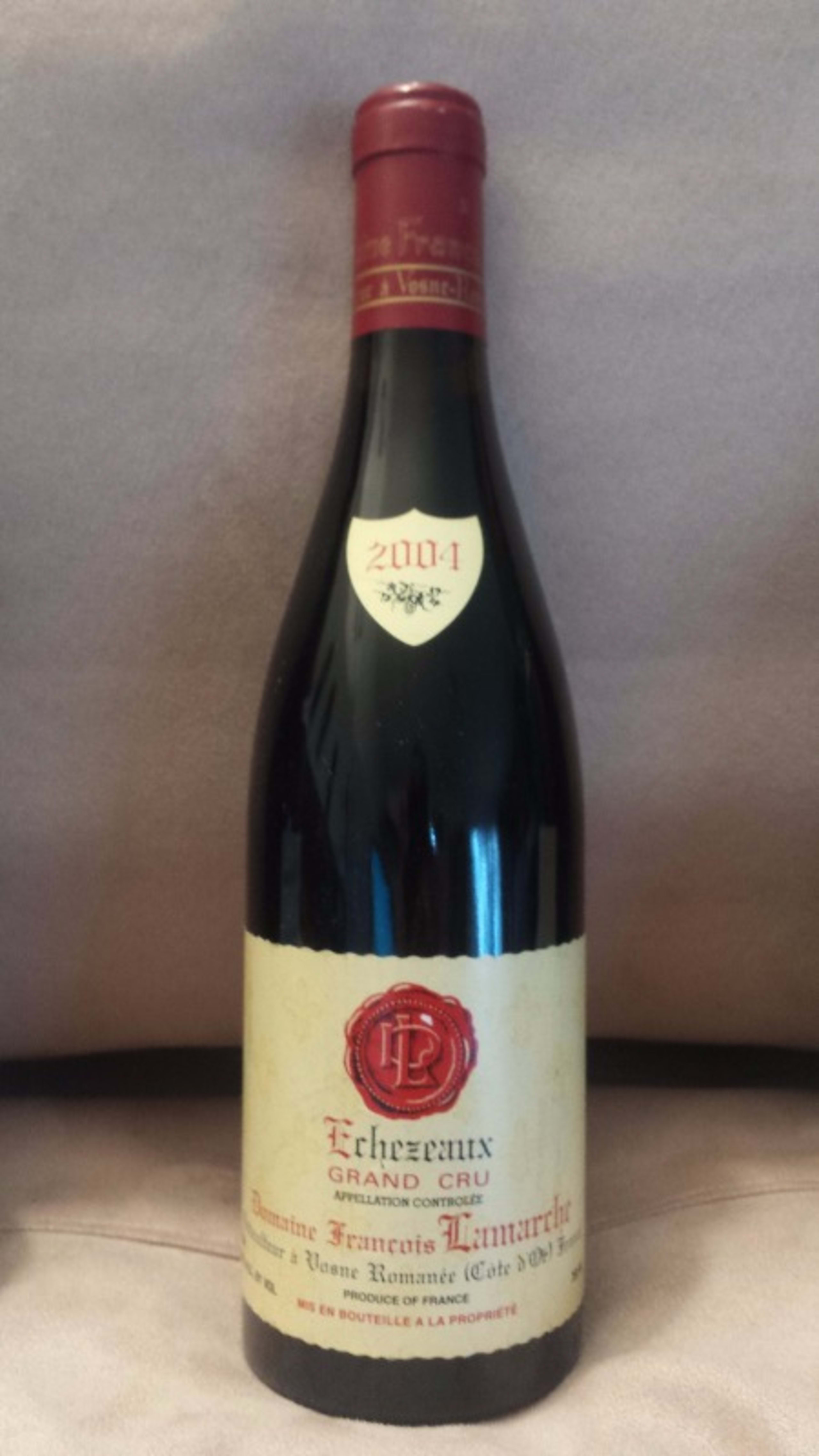 Grand cru, Echézeaux, Domaine François Lamarche, 2004