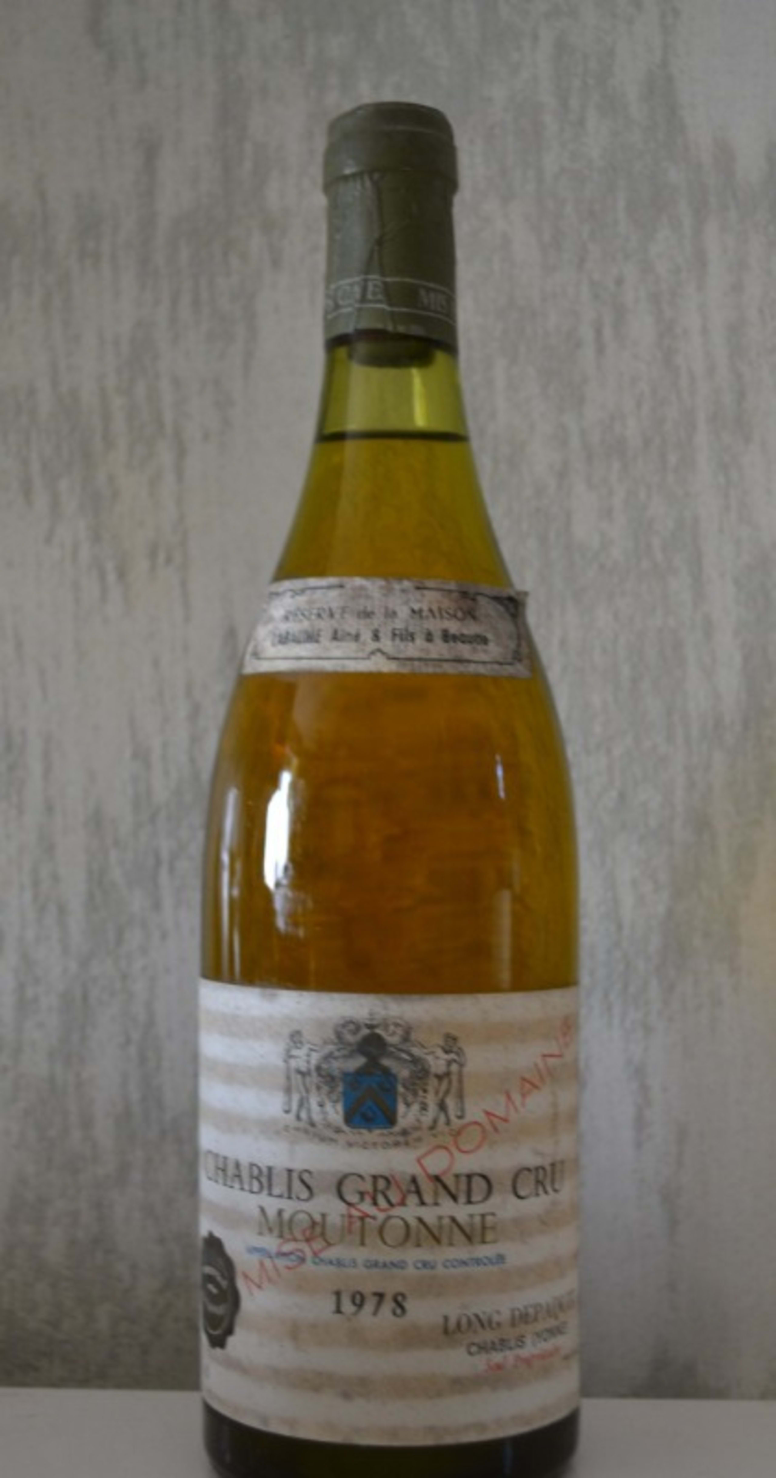 Chablis, moutonne, labaume ainé & fils, 1978