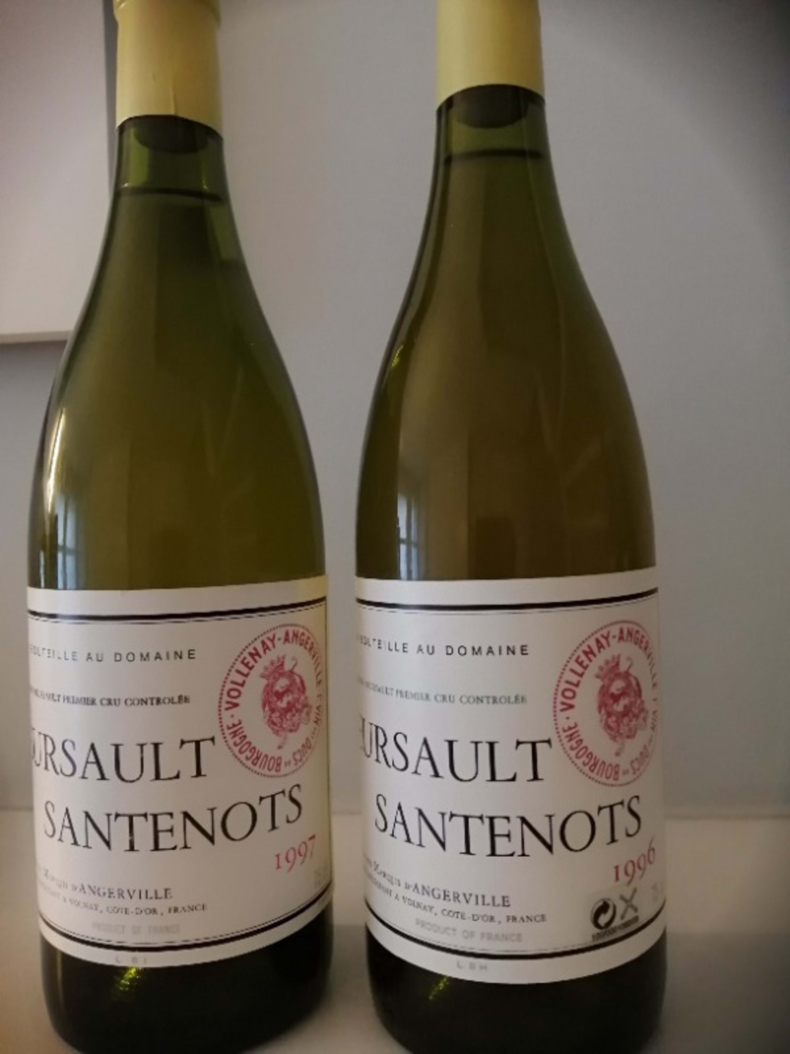 2 x Meursault, 1er Cru - Santenots, Domaine Marquis d'Angerville, 1996/1997