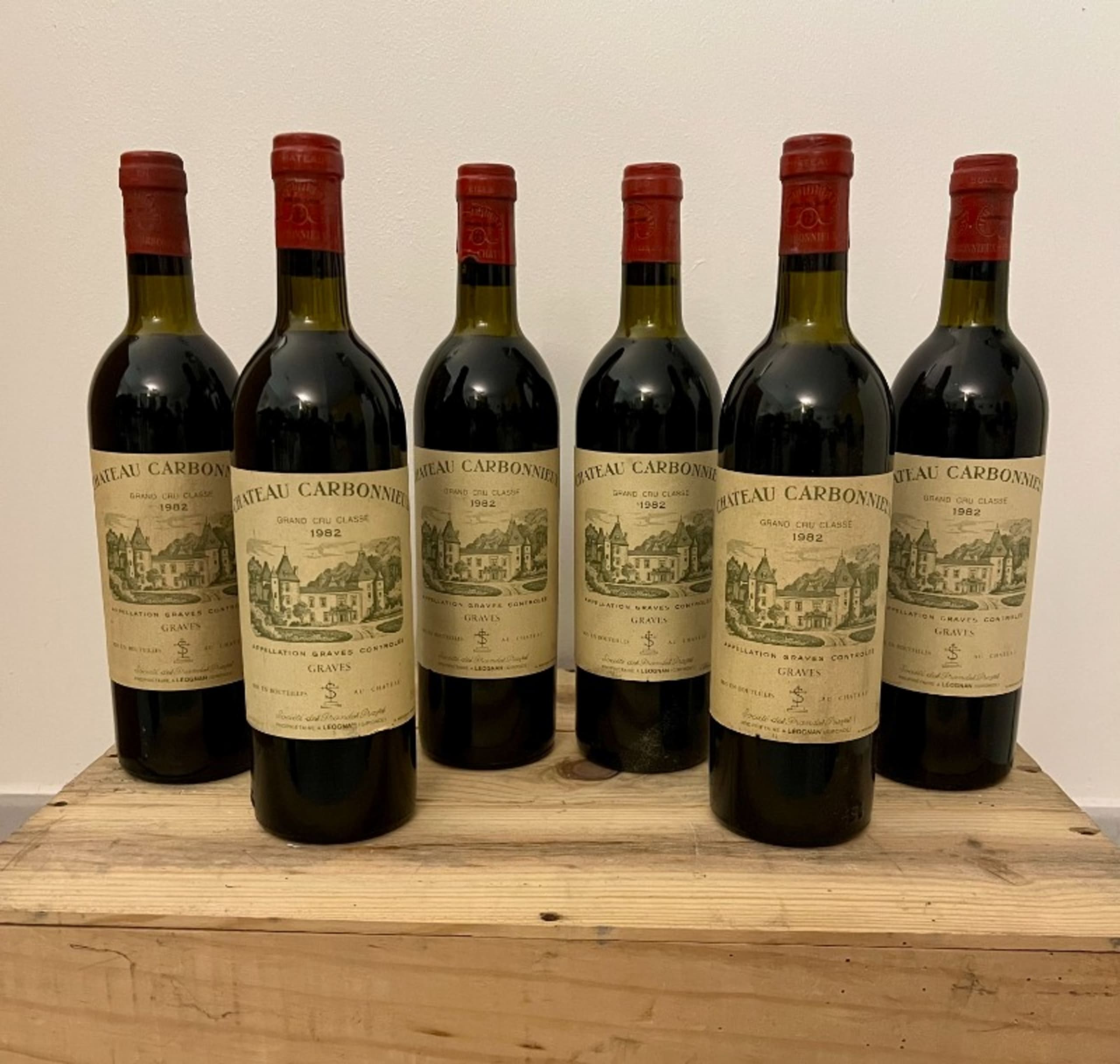 6 x Château Carbonnieux, Margaux, 1982