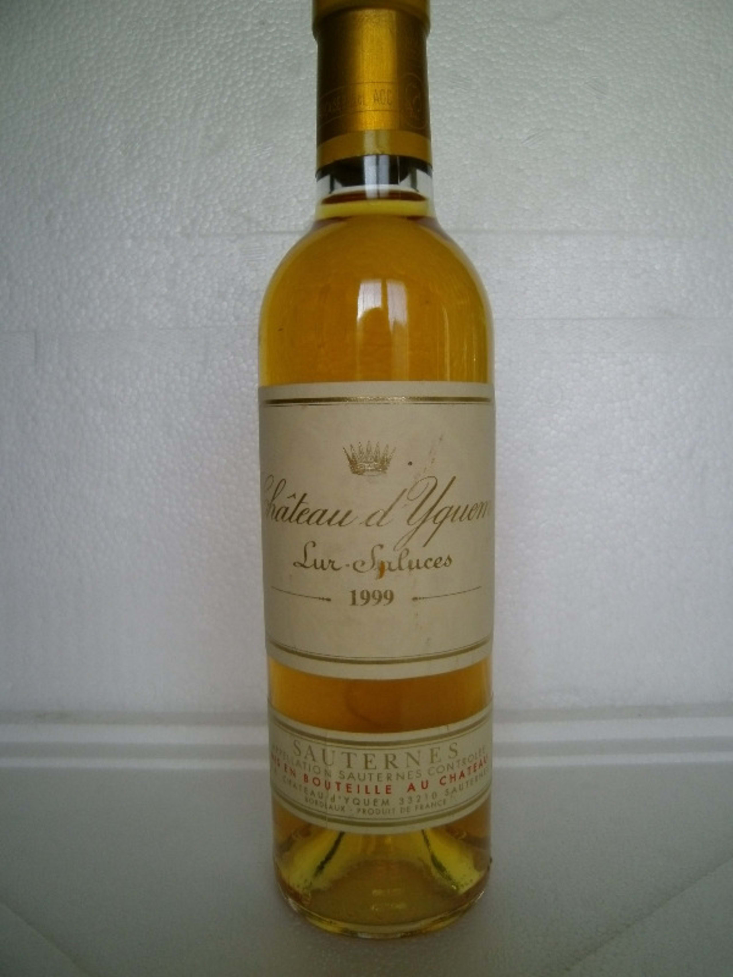 Lur Saluces, château Yquem, Sauternes, 1999 (37,5cl)