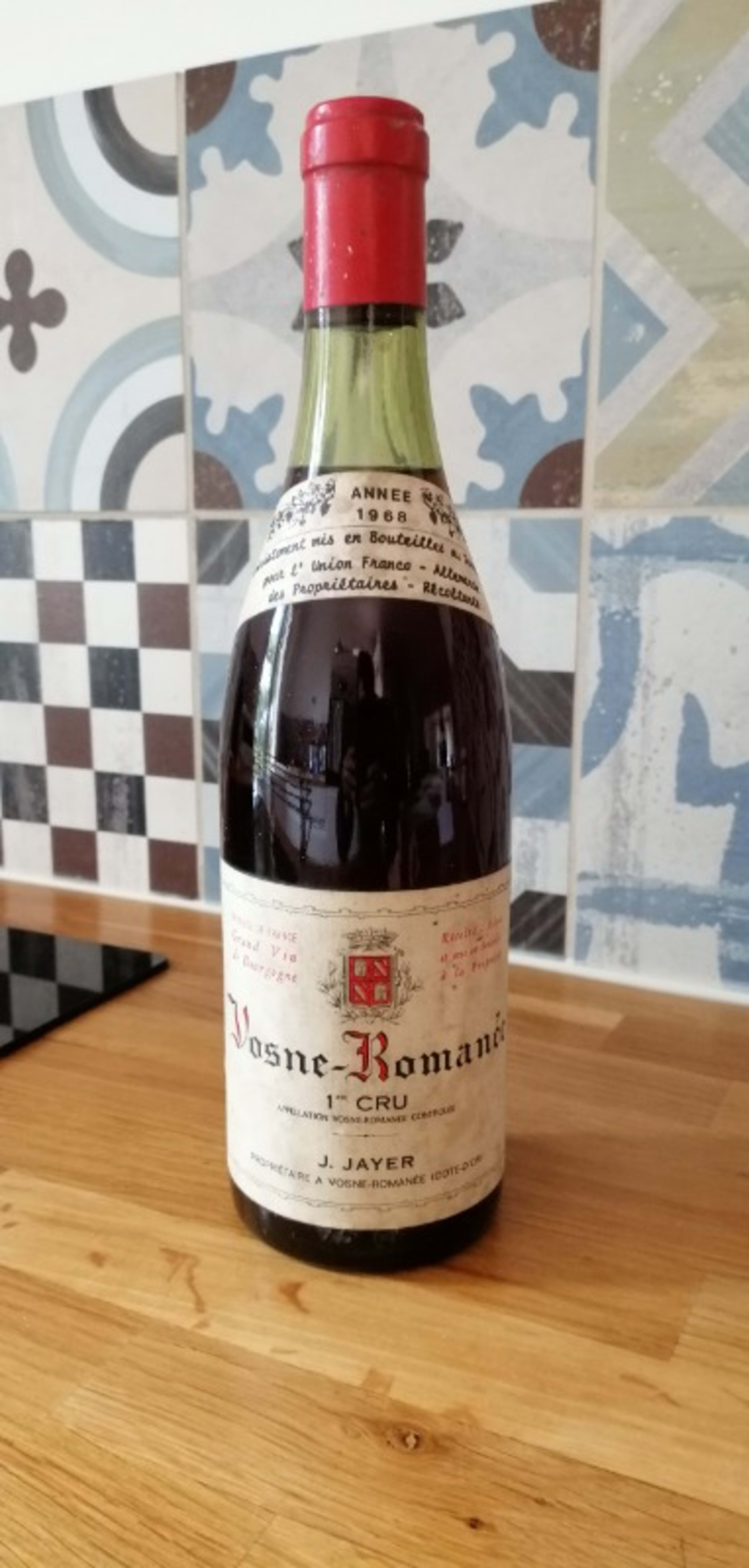 Vosne-Romanée, 1er Cru, Jacqueline Jayer, 1968