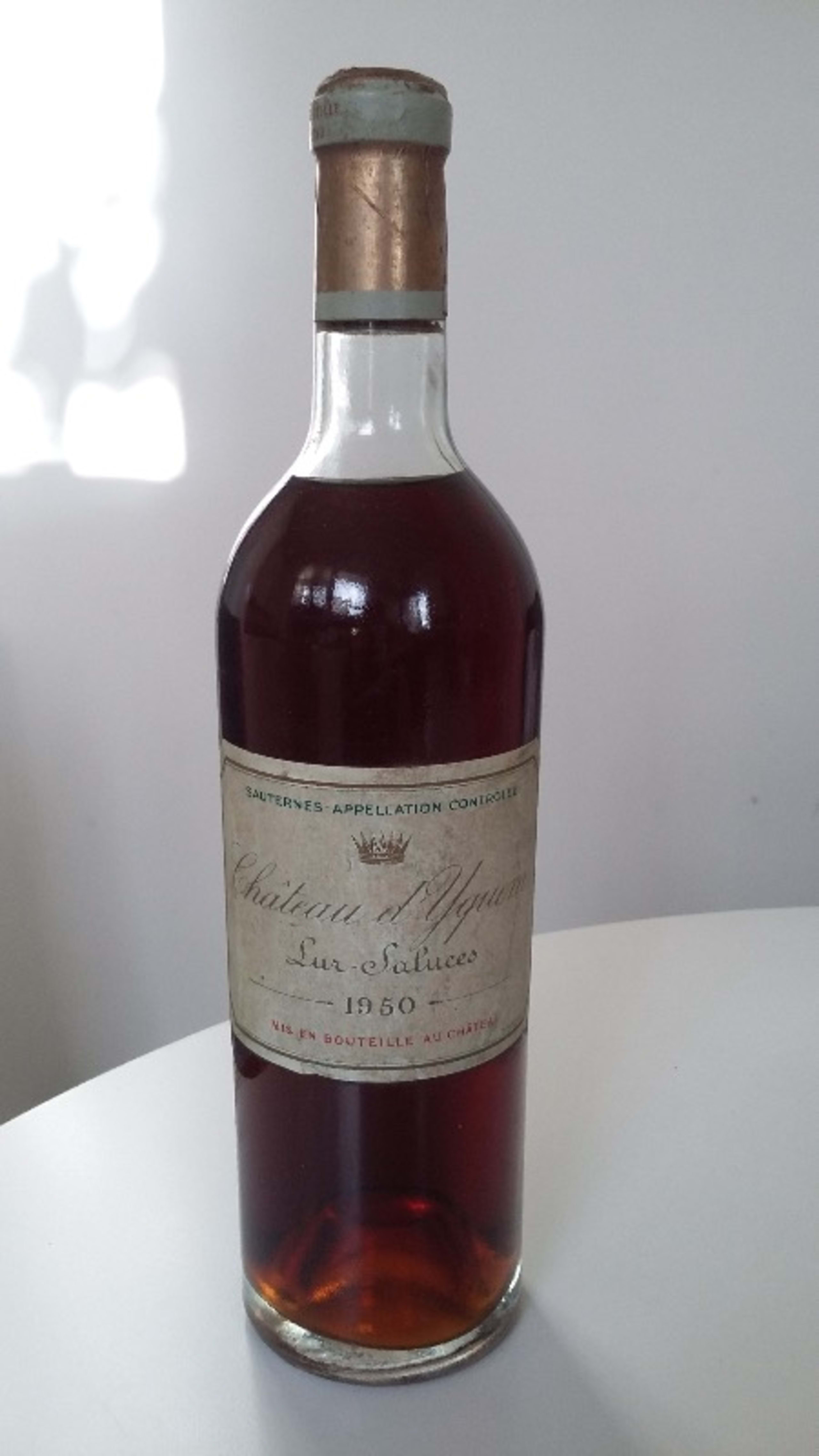 Lur Saluces, Chateau d'Yquem, Sauternes, 1950