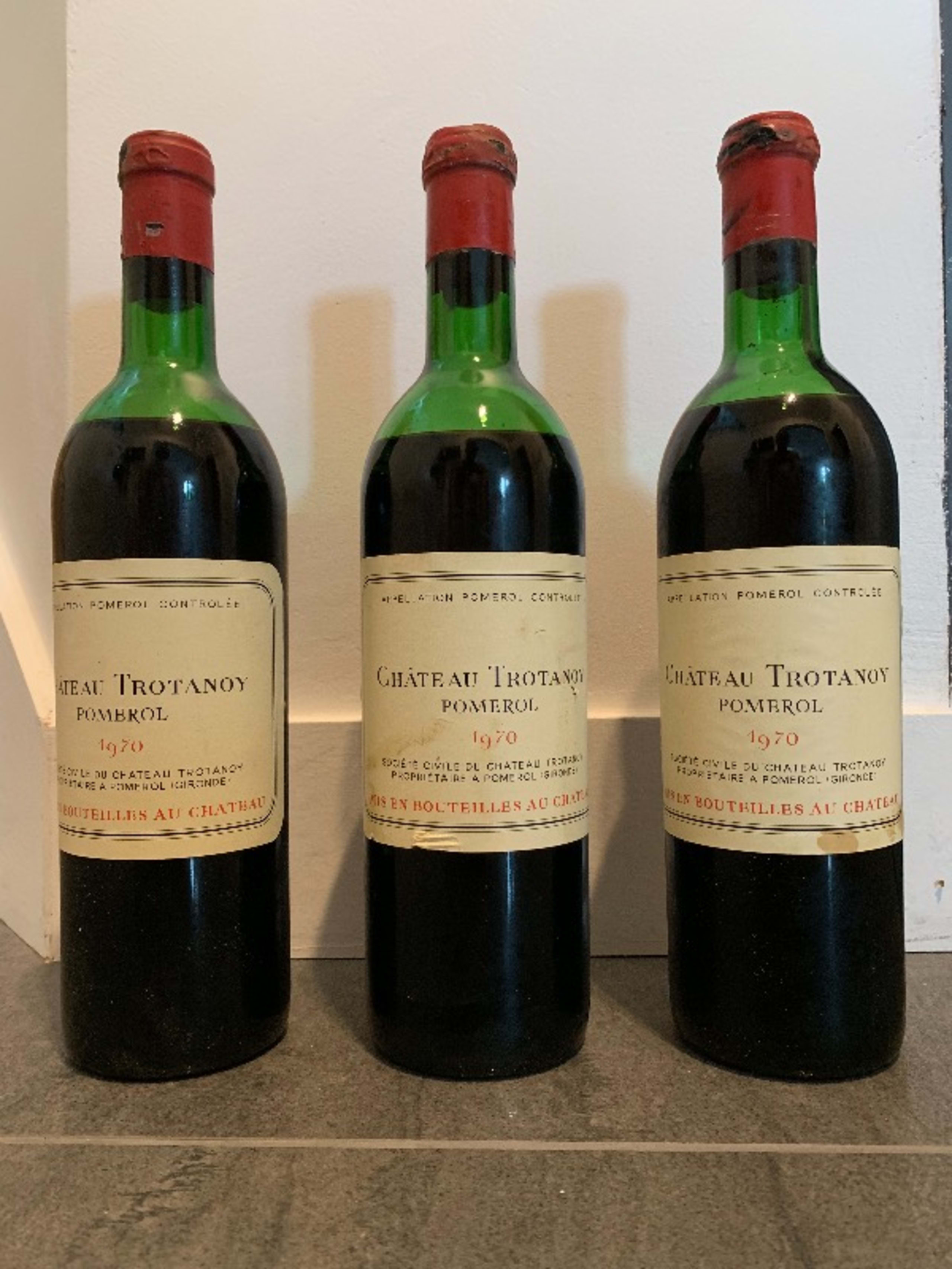 3 x Château Trotanoy, Pomerol, 1970