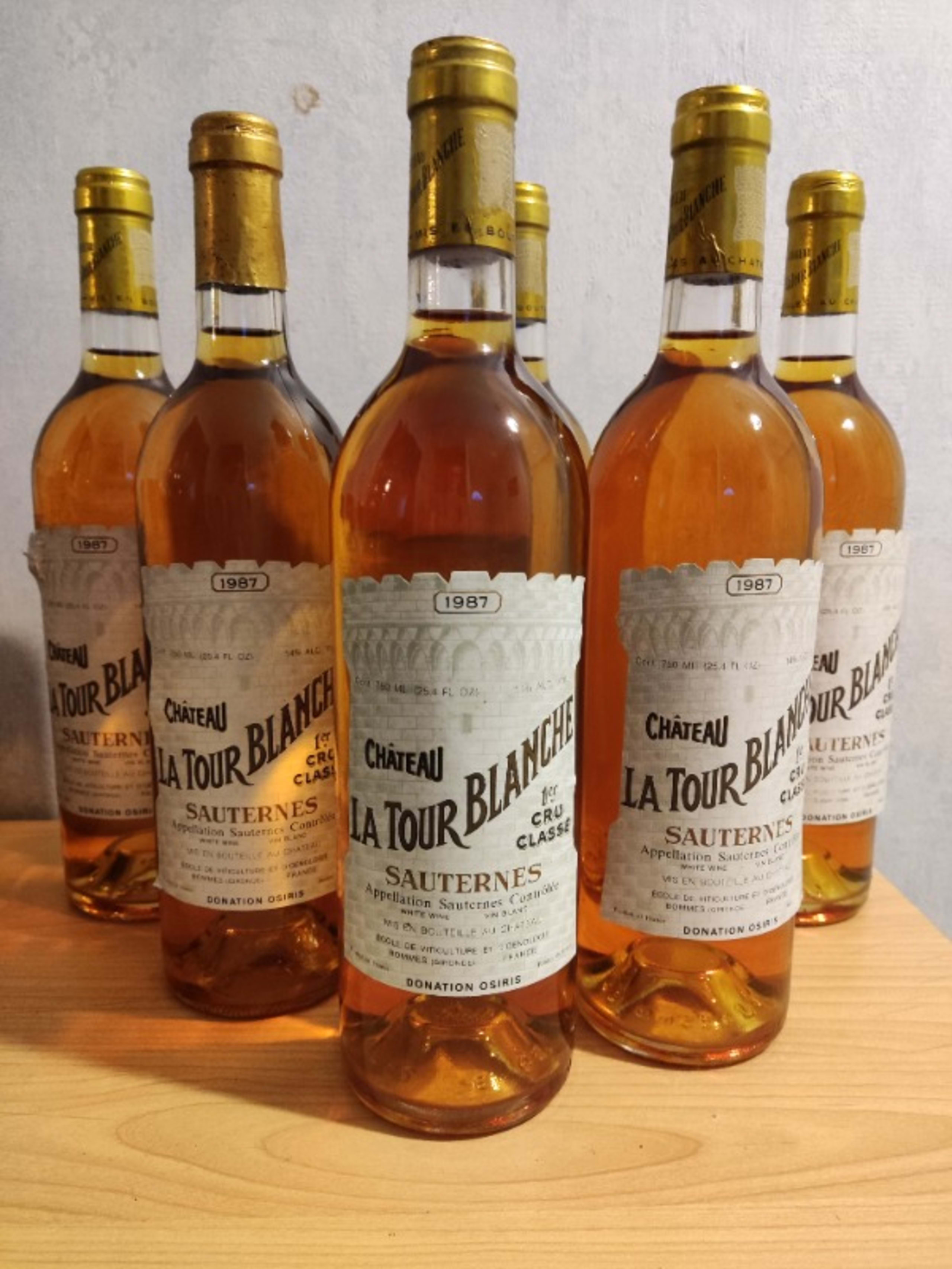 6 x Château la Tour Blanche, Sauternes, 1987