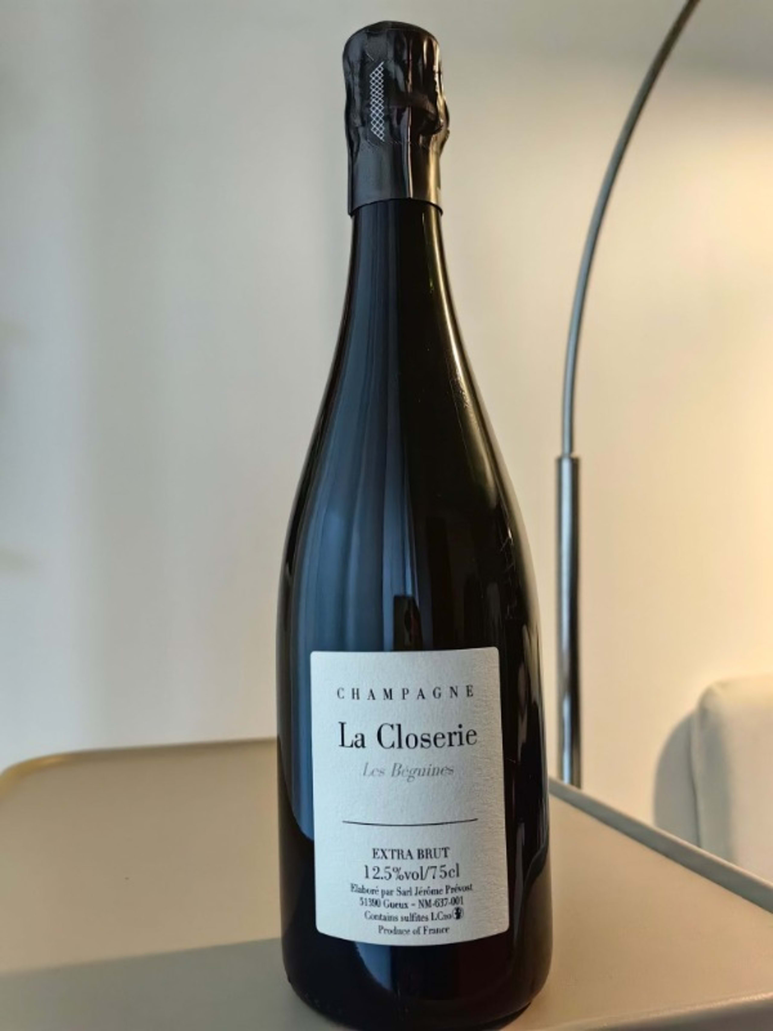 La Closerie Les Béguines Extrat Brut, Jérôme Prévost, Champagne