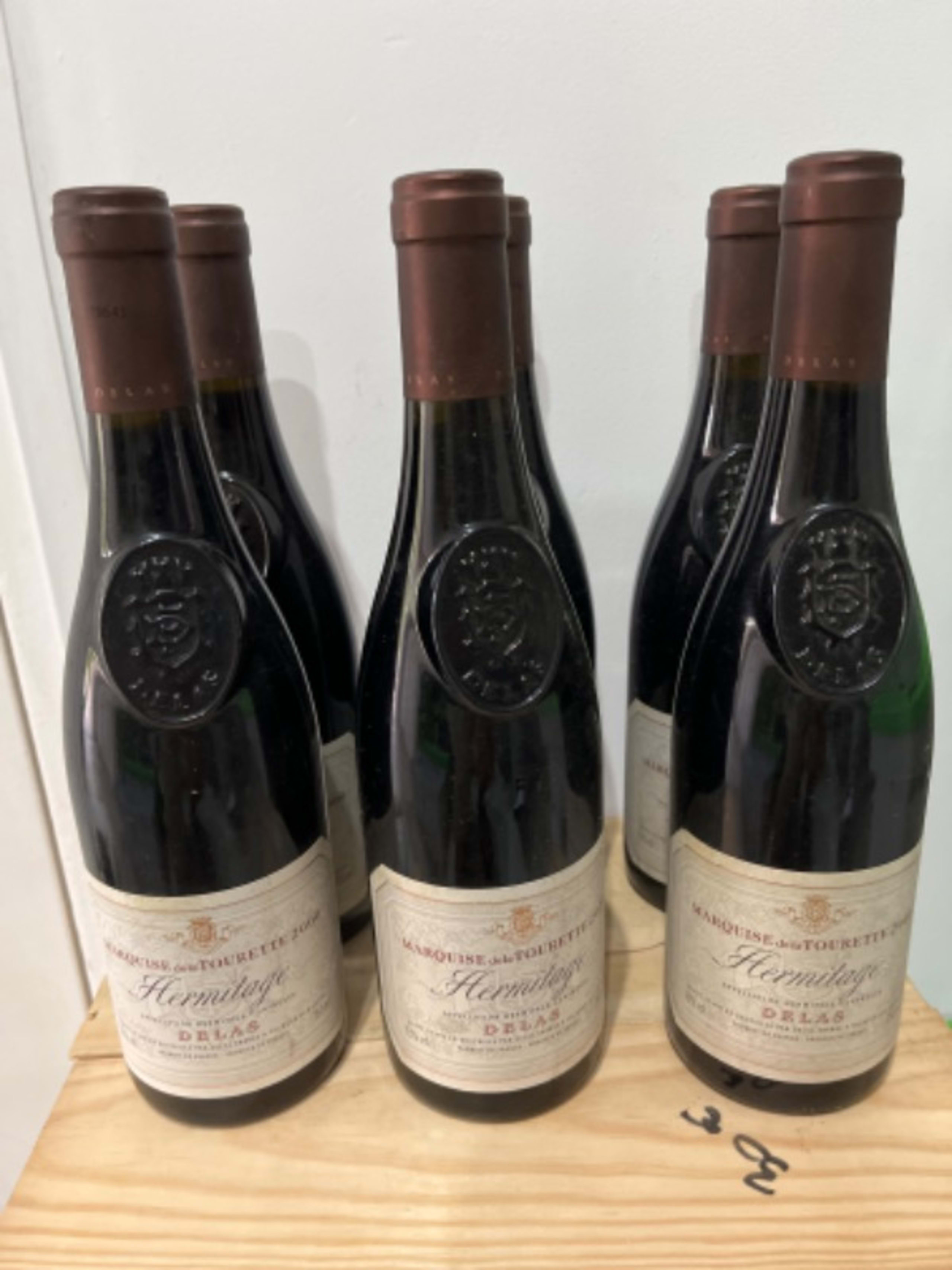 6 x Hermitage, Marquise de la Tournette, Delas, 2000