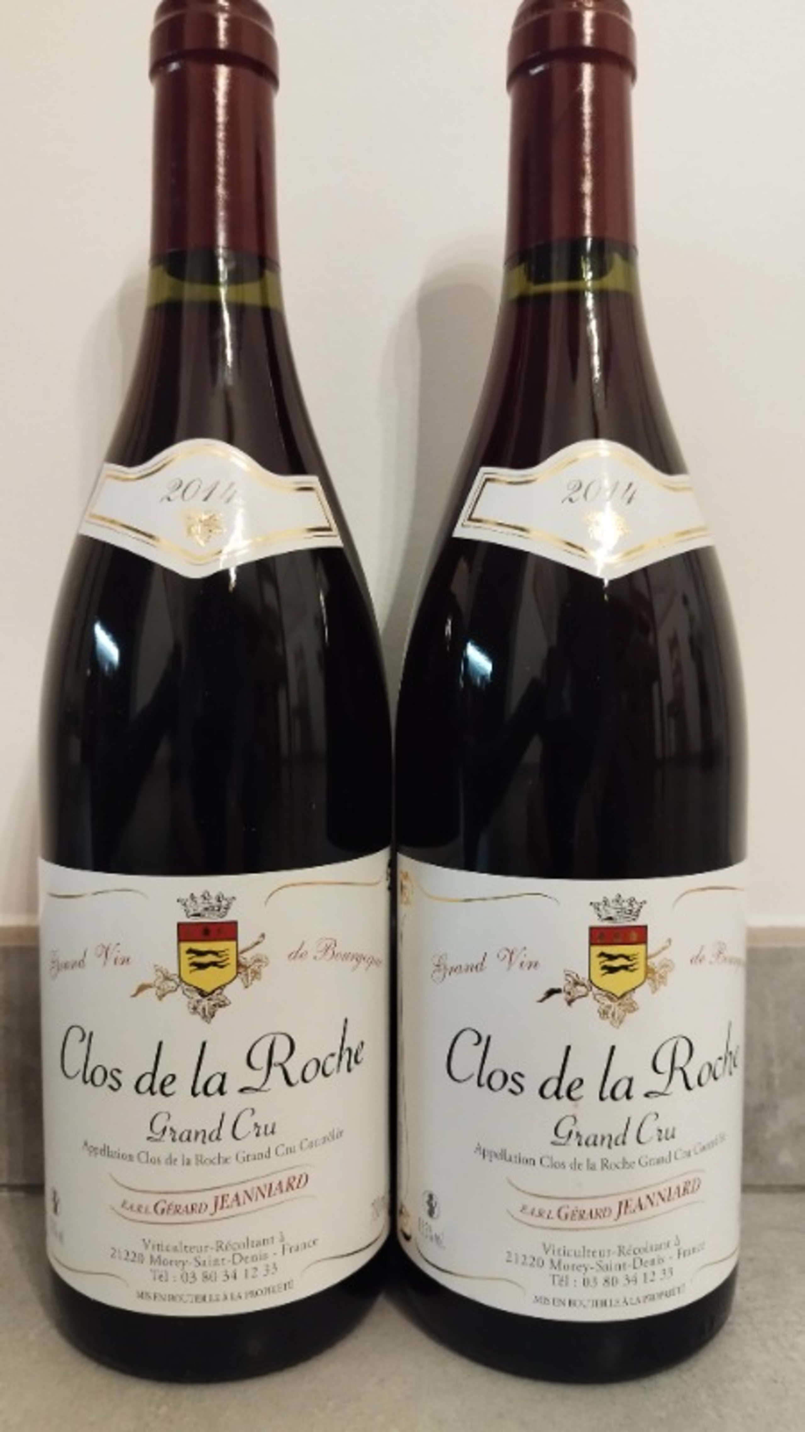 2 x Clos-de-la-Roche, Grand Cru, Gérard Jeanniard, 2014