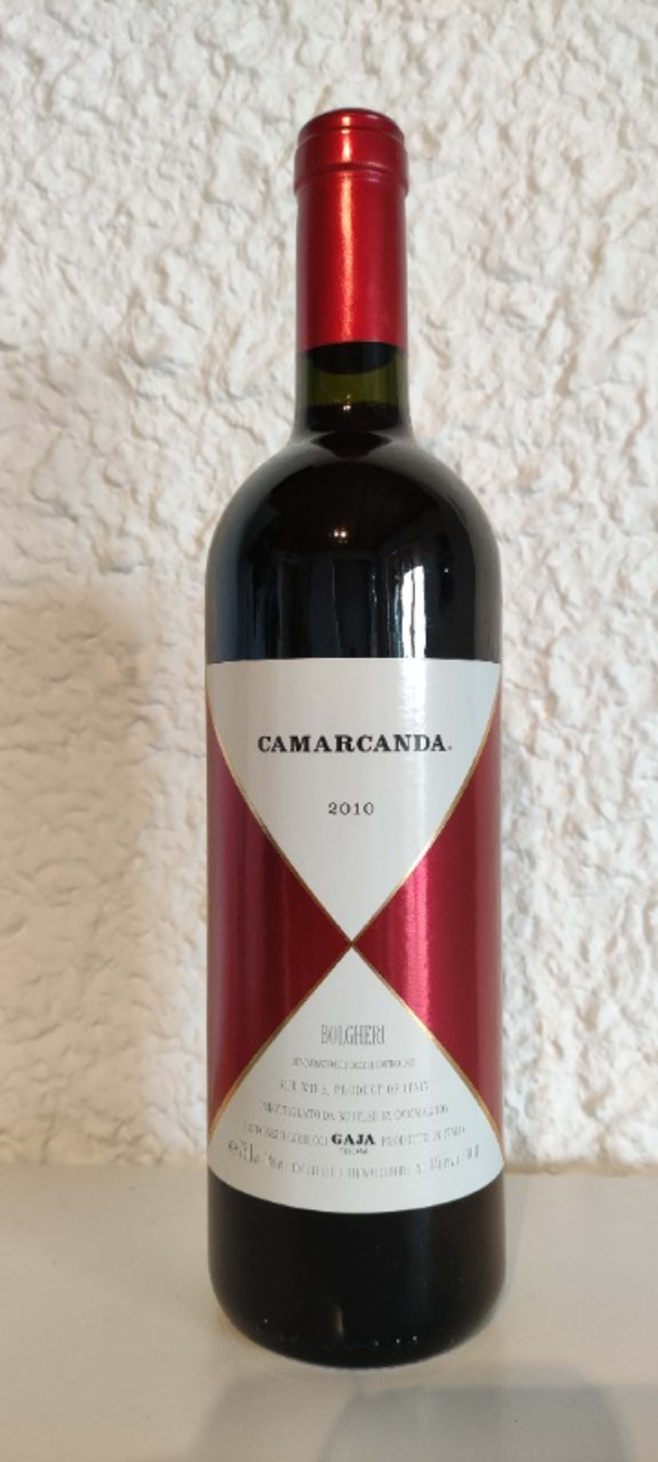 Bolgheri, Toscana, Camarcanda, Gaja toscana, 2010