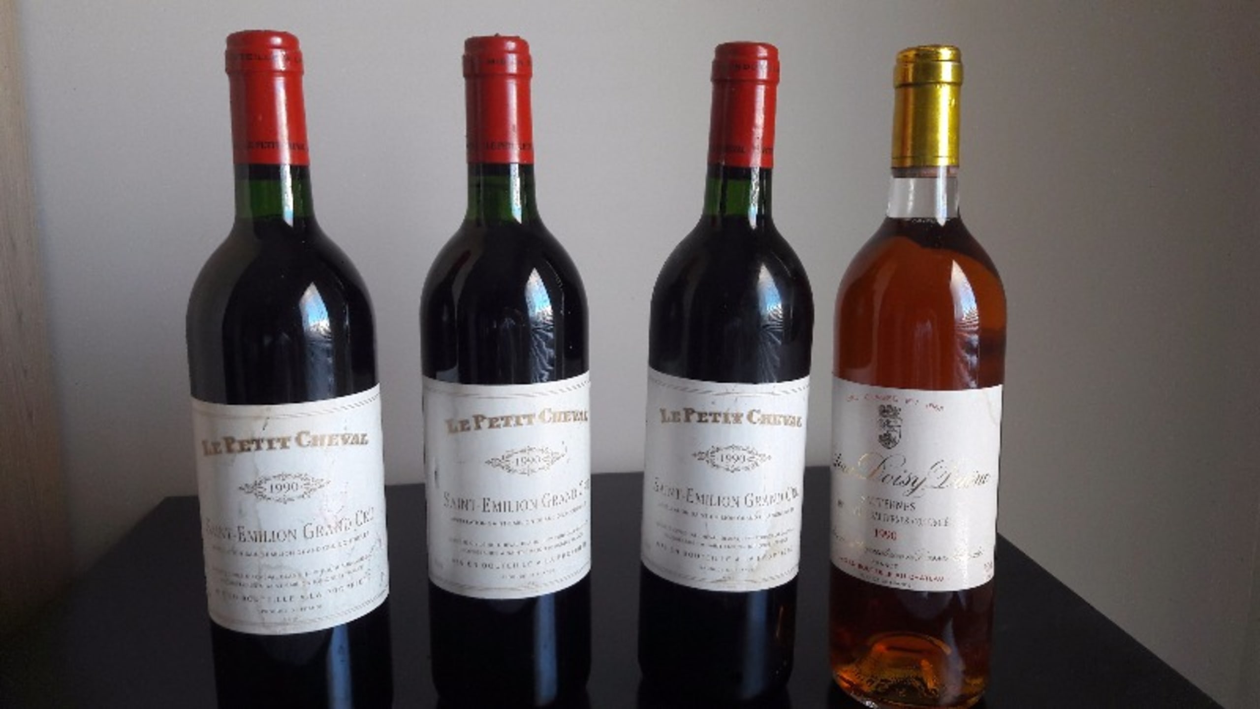 3 x Le Petit Cheval, Saint-Émilion Grand Cru, 1990