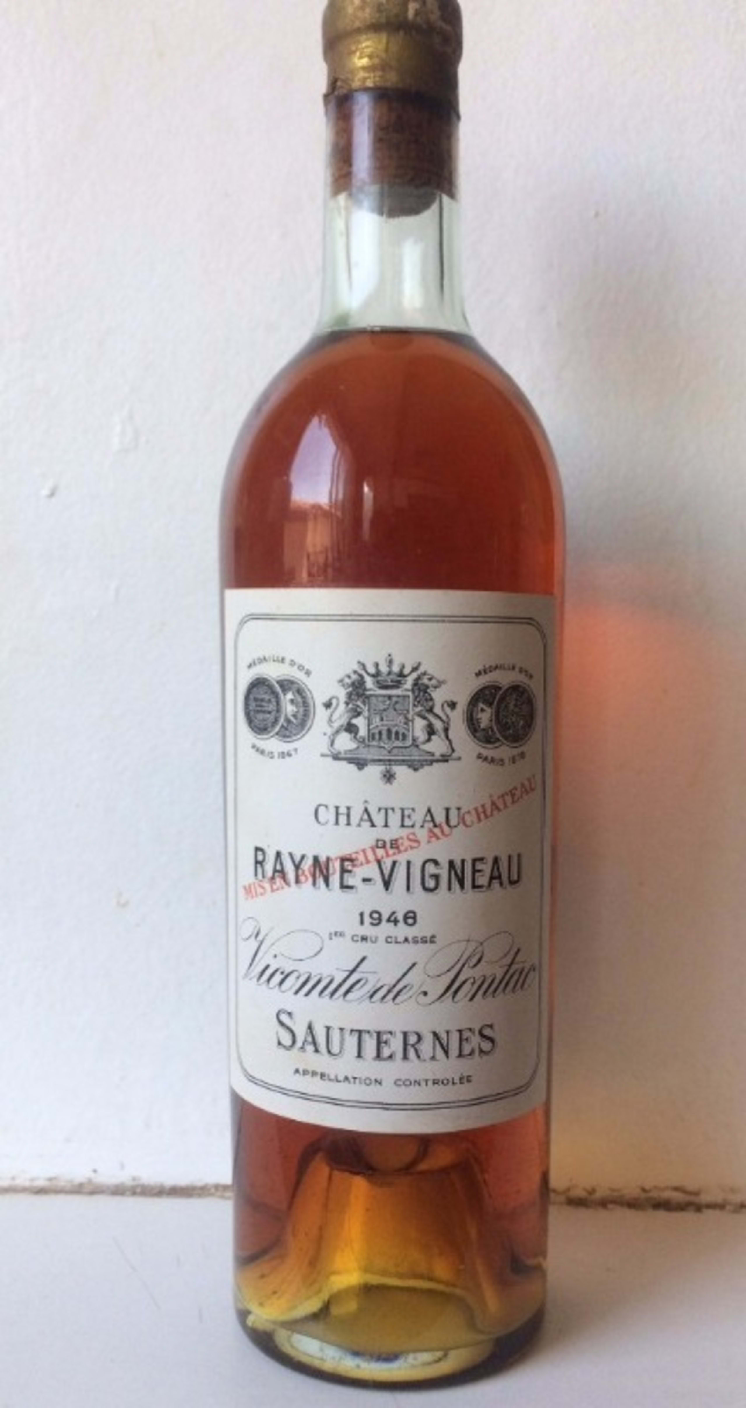 Château Rayne-Vigneau, Sauternes, 1948