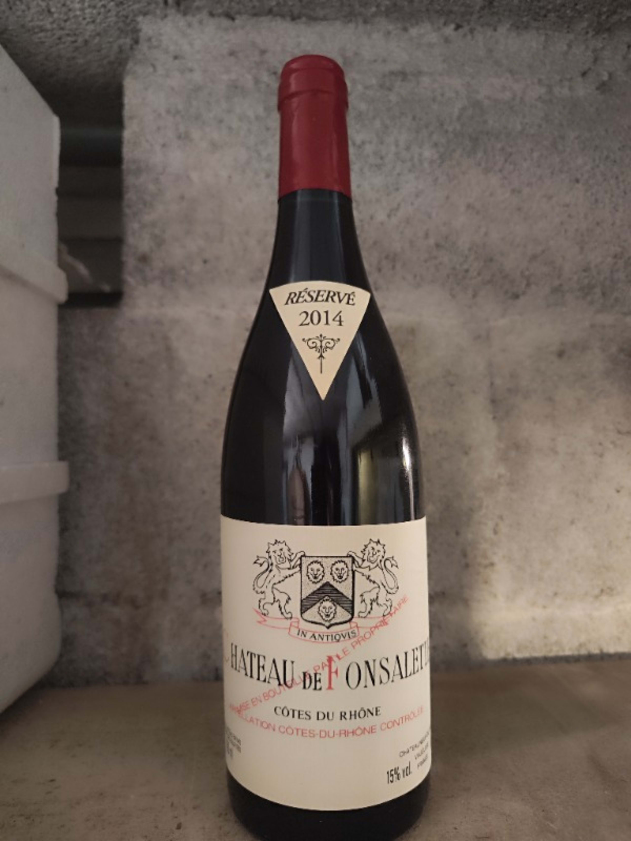 Côtes-du-Rhône, château de Fonsalette, 2014