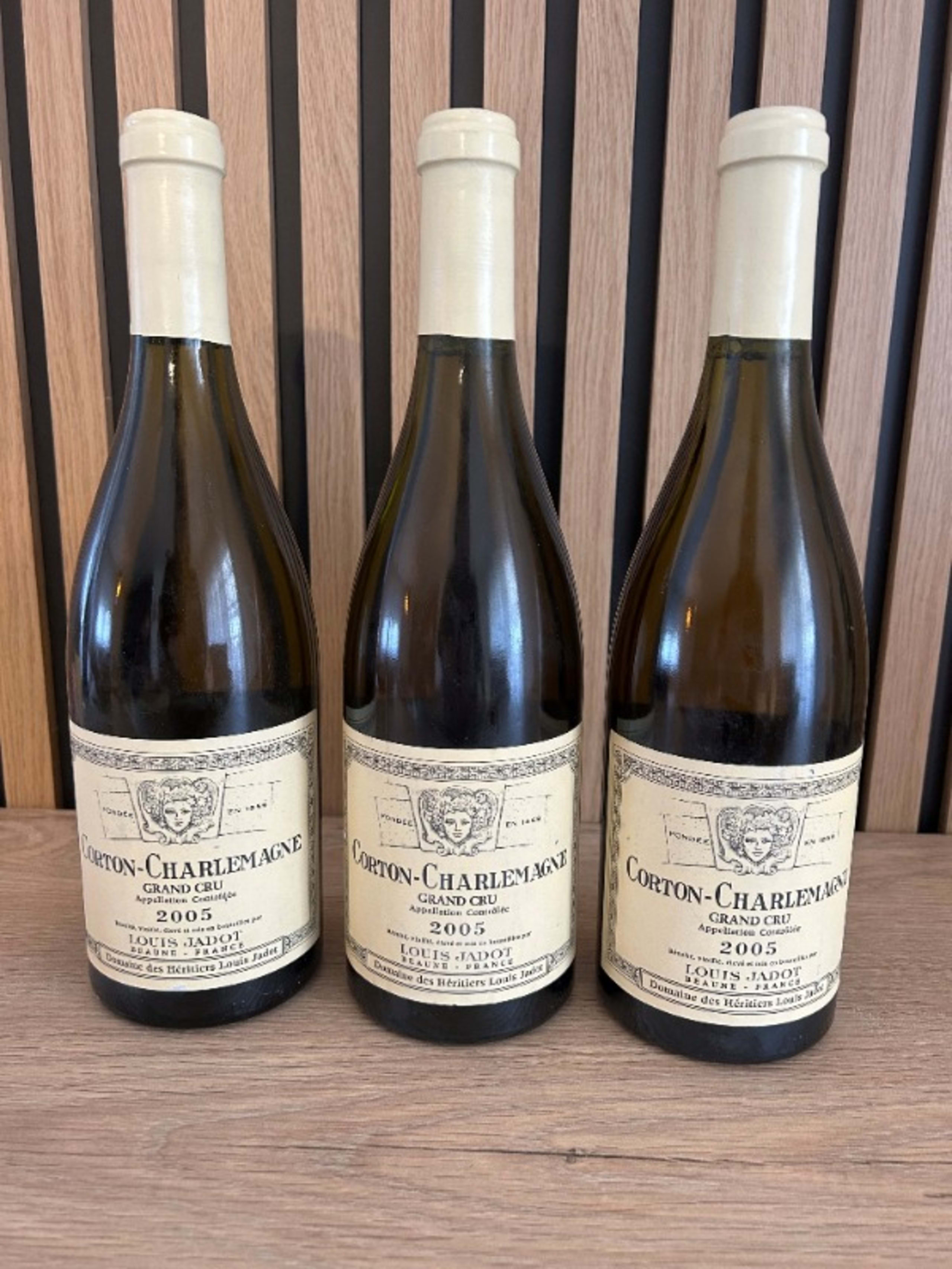 3 x Corton-Charlemagne, Grand cru, Louis Jadot, 2005
