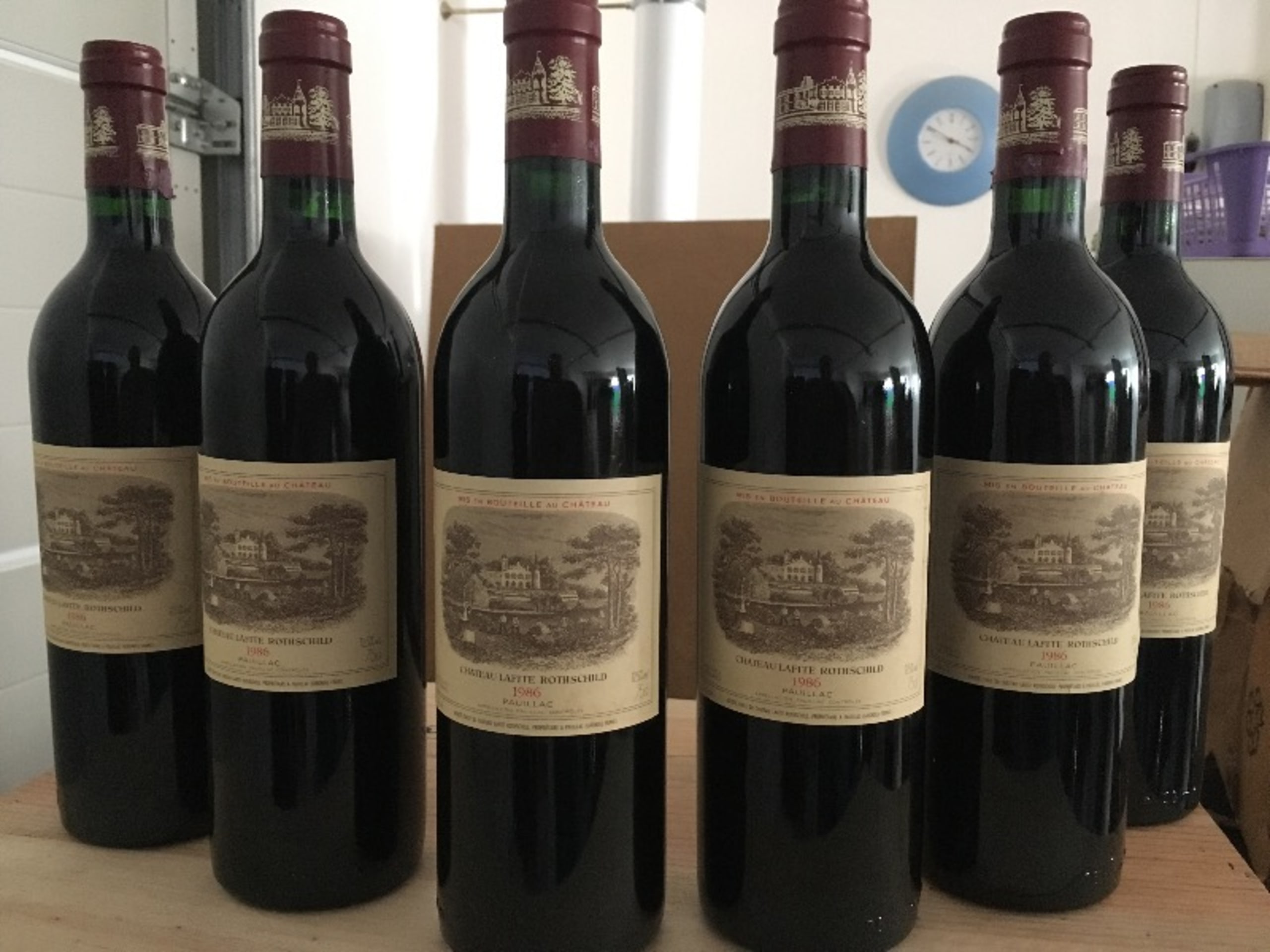 6 x Lafite Rothschild, Pauillac, 1986