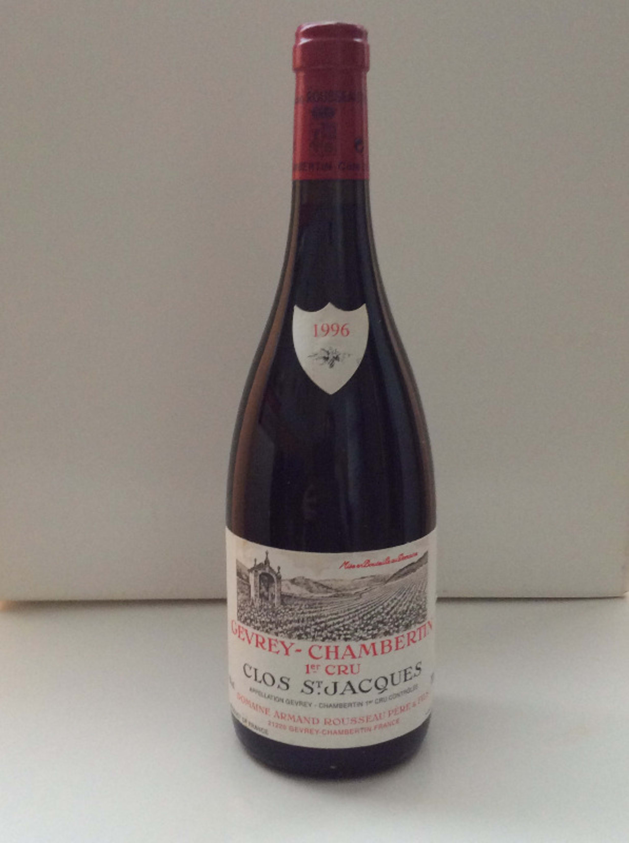 Gevrey-Chambertin 1er cru, Clos Saint jacques, Domaine Armand Rousseau, 1996