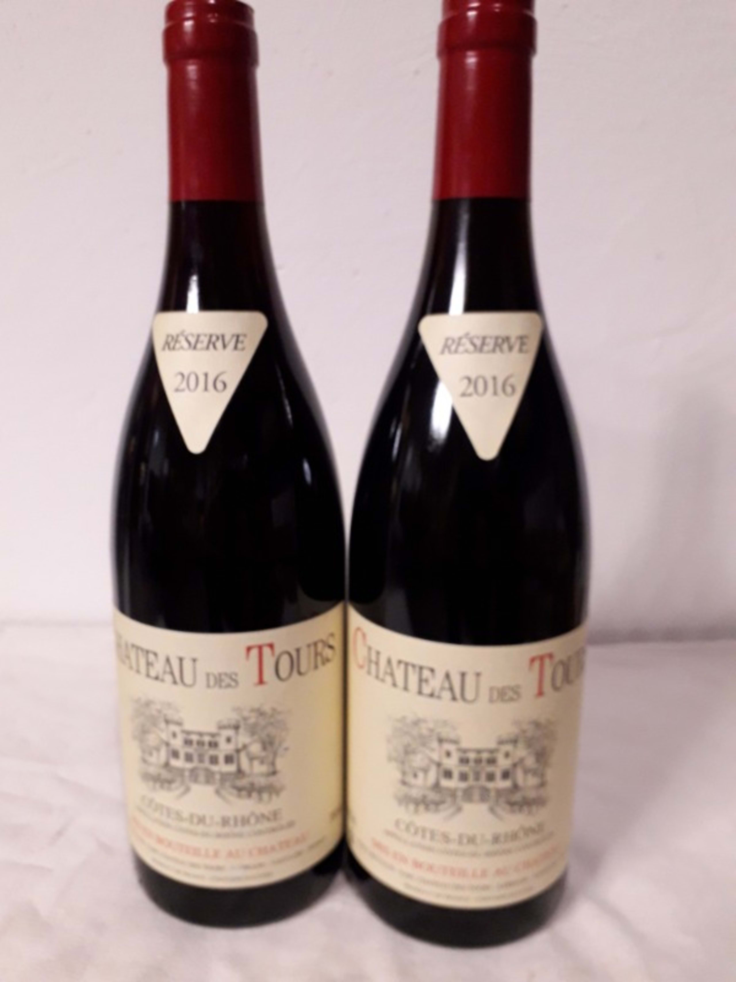 2 x Côtes-du-Rhône, Château des Tours, 2016