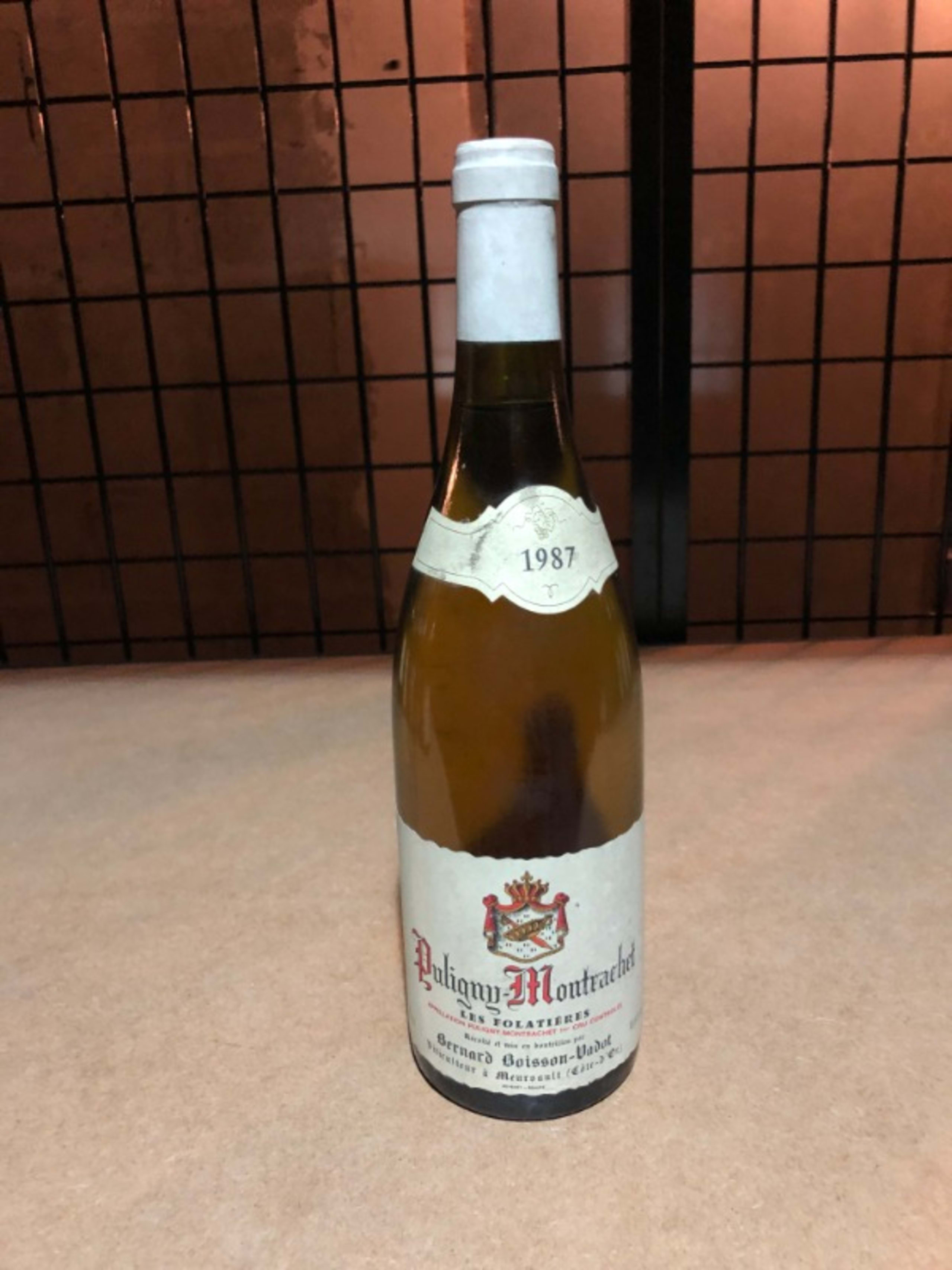 Puligny-Montrachet, 1-er cru - Les Folatieres, Bernard Boisson-Vadot, 1987