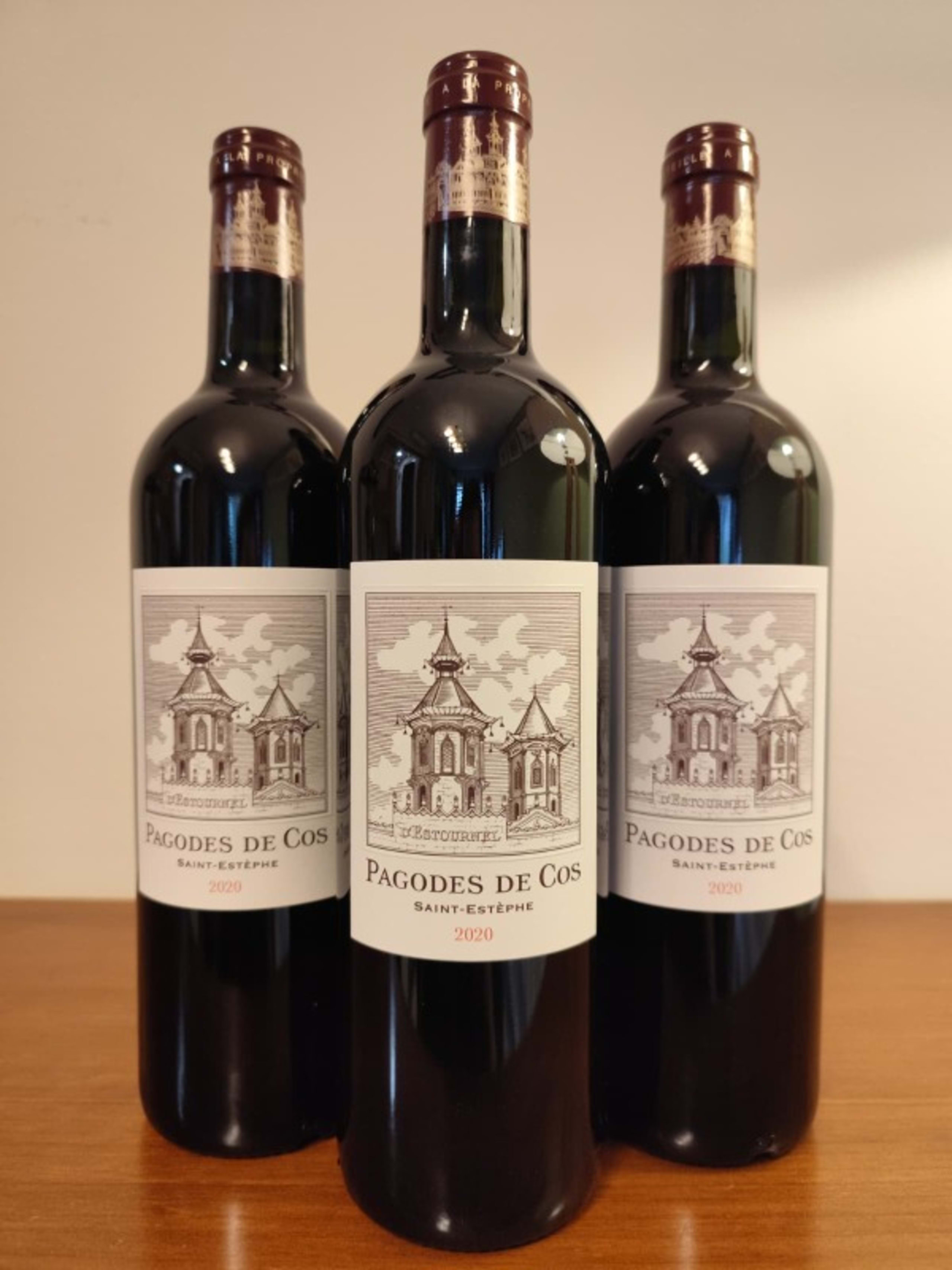 3 x Pagodes de Cos, Château Cos d'Estournel, Saint-Estèphe, 2020