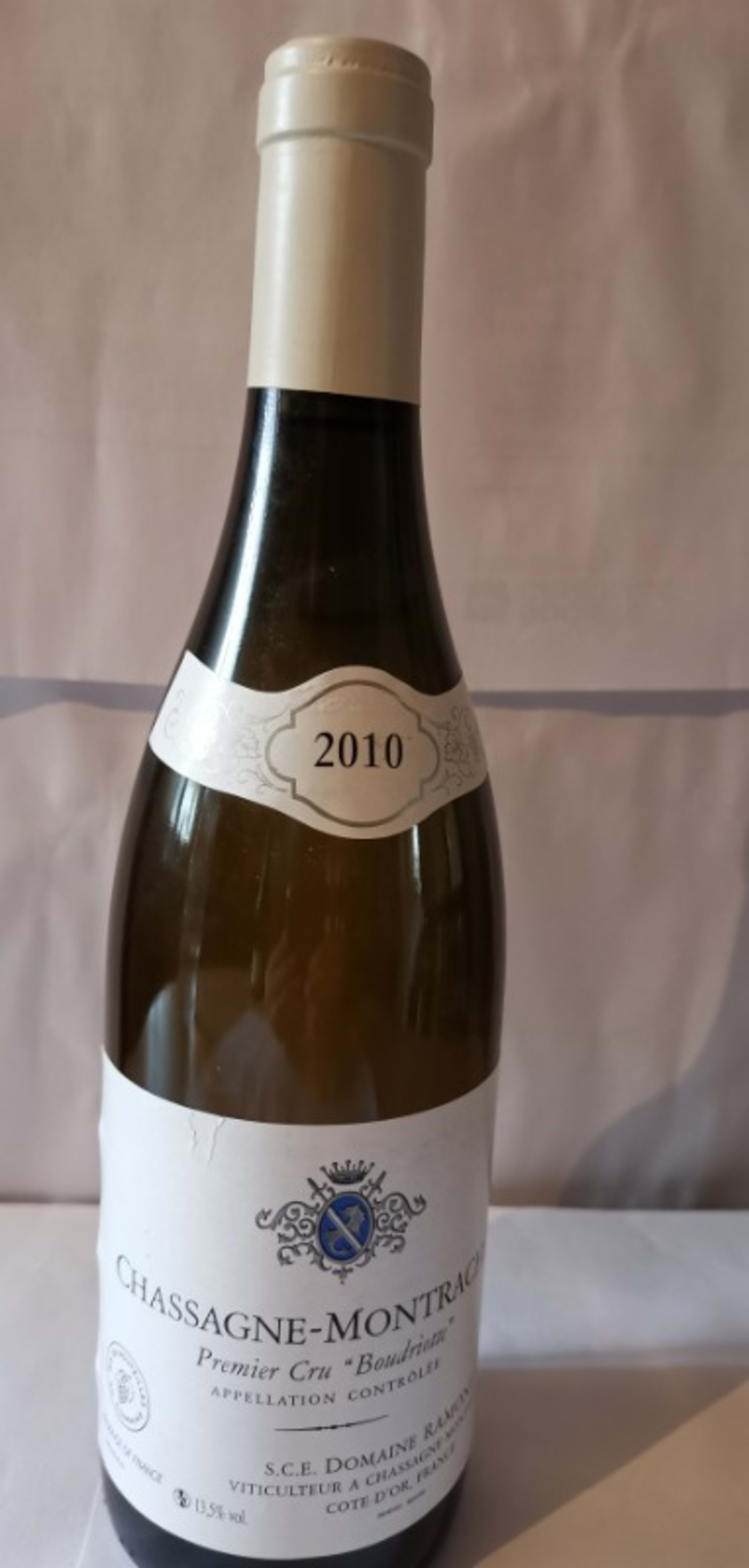 Chassagne-Montrachet, 1er cru la Boudriotte, Domaine Ramonet, 2010