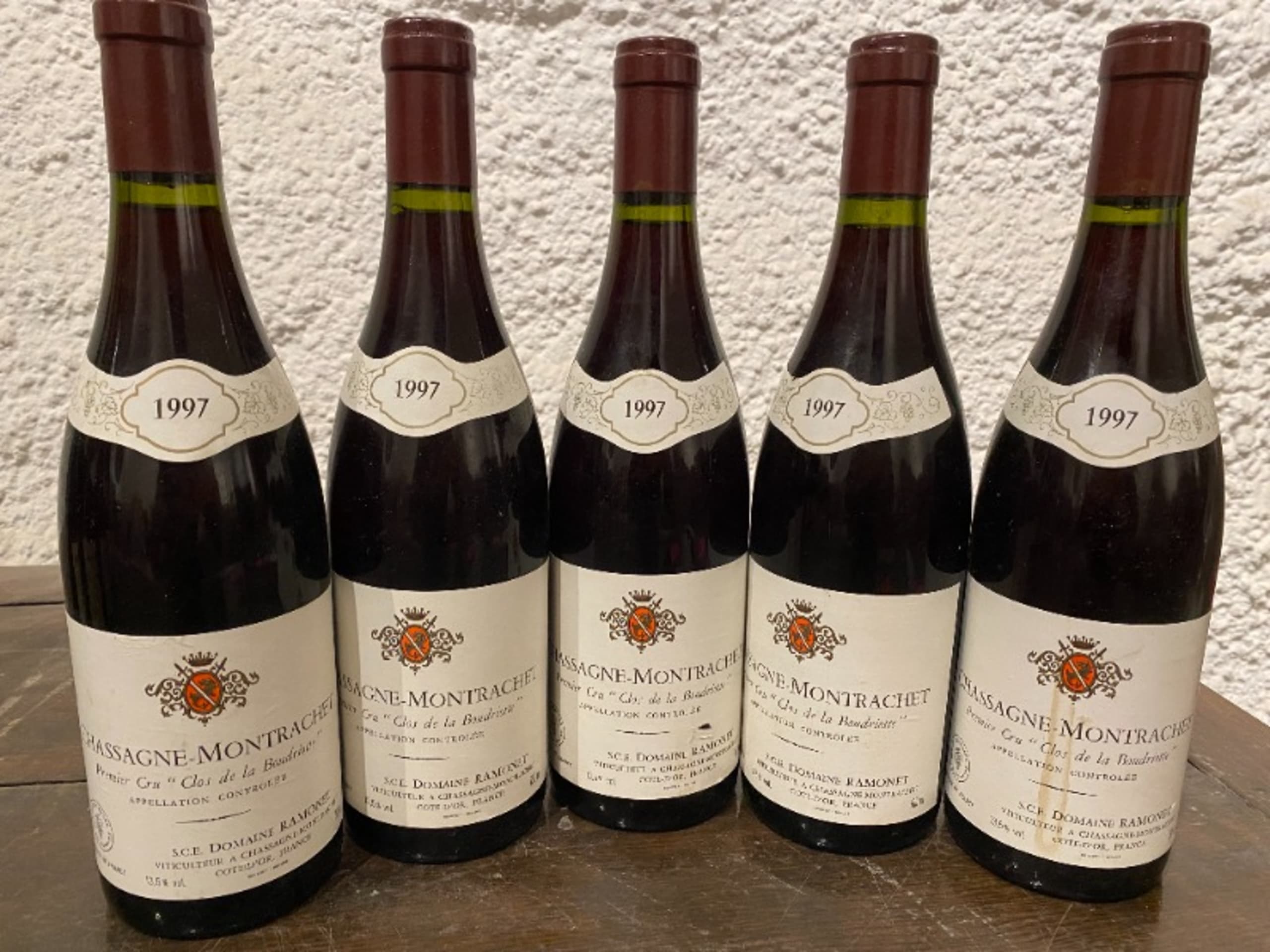 5 x Chassagne-Montrachet, Domaine Ramonet, 1997