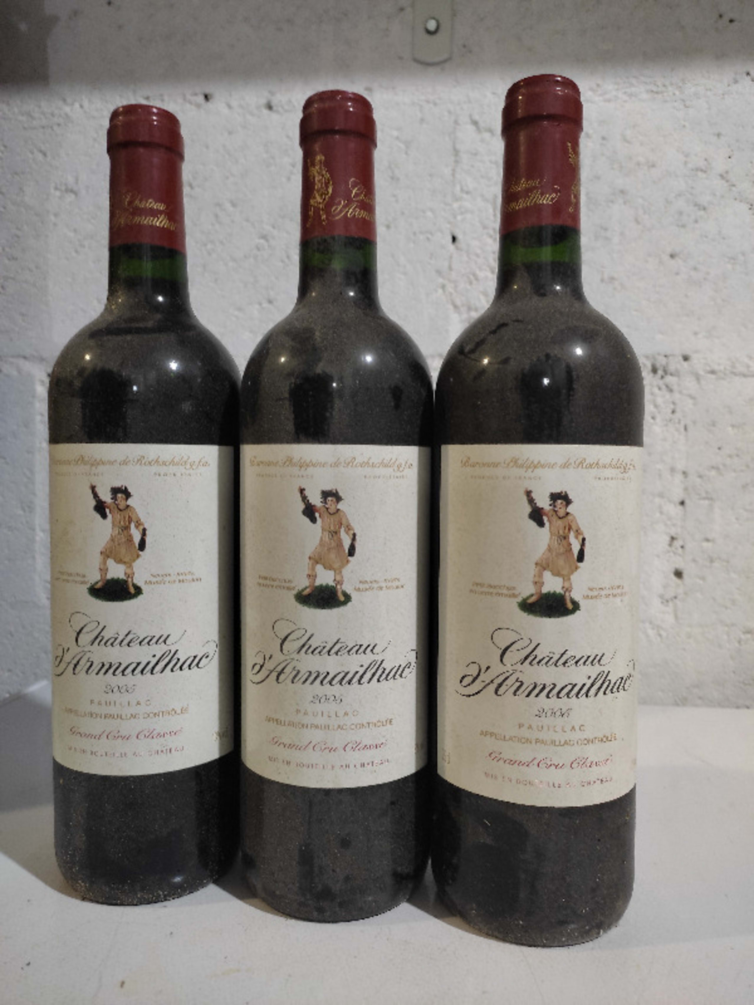 3 x château d'Armailhac, Pauillac, 2005
