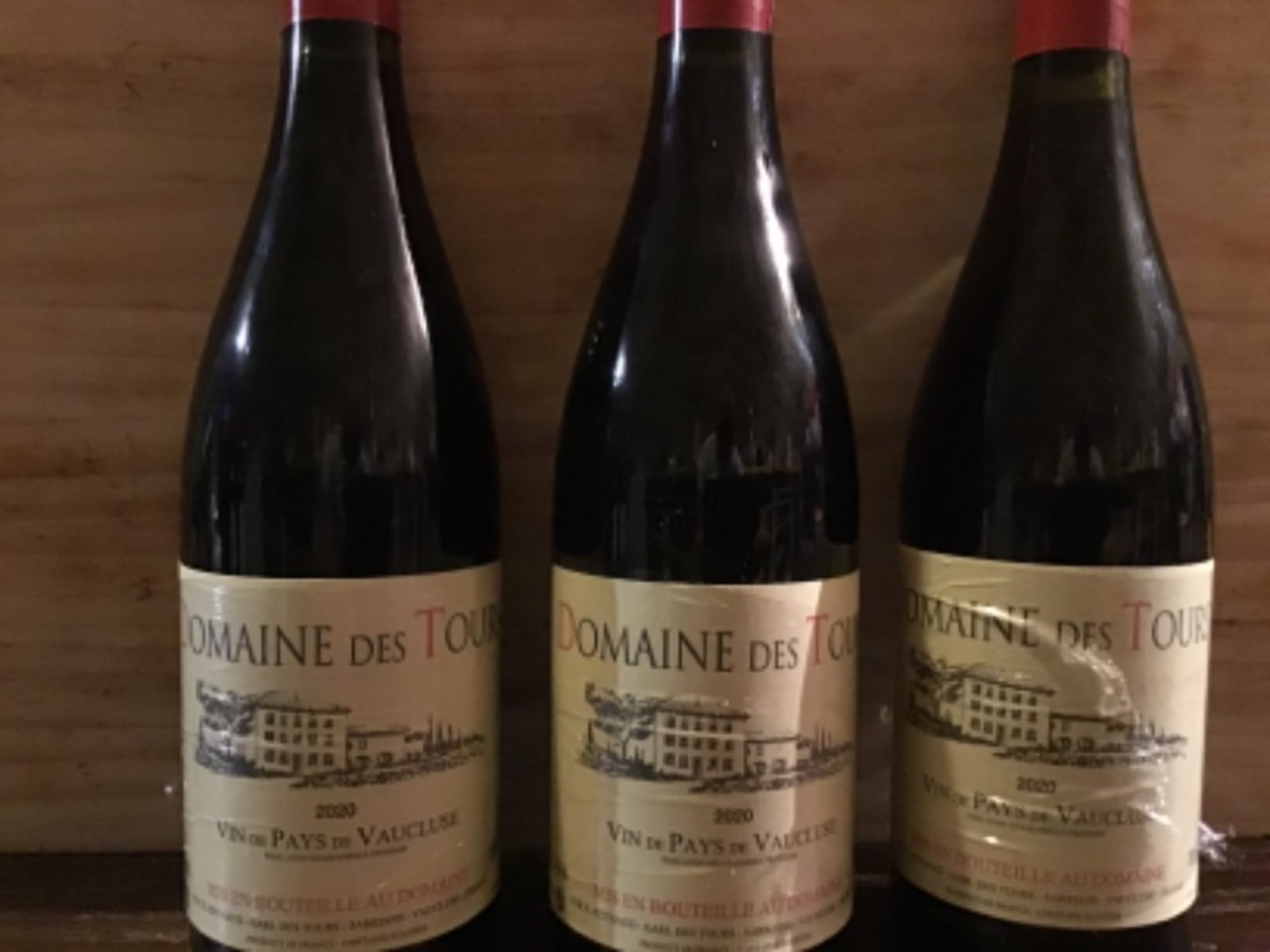 3 x Vin de Pays du Vaucluse, Domaine des Tours, 2020
