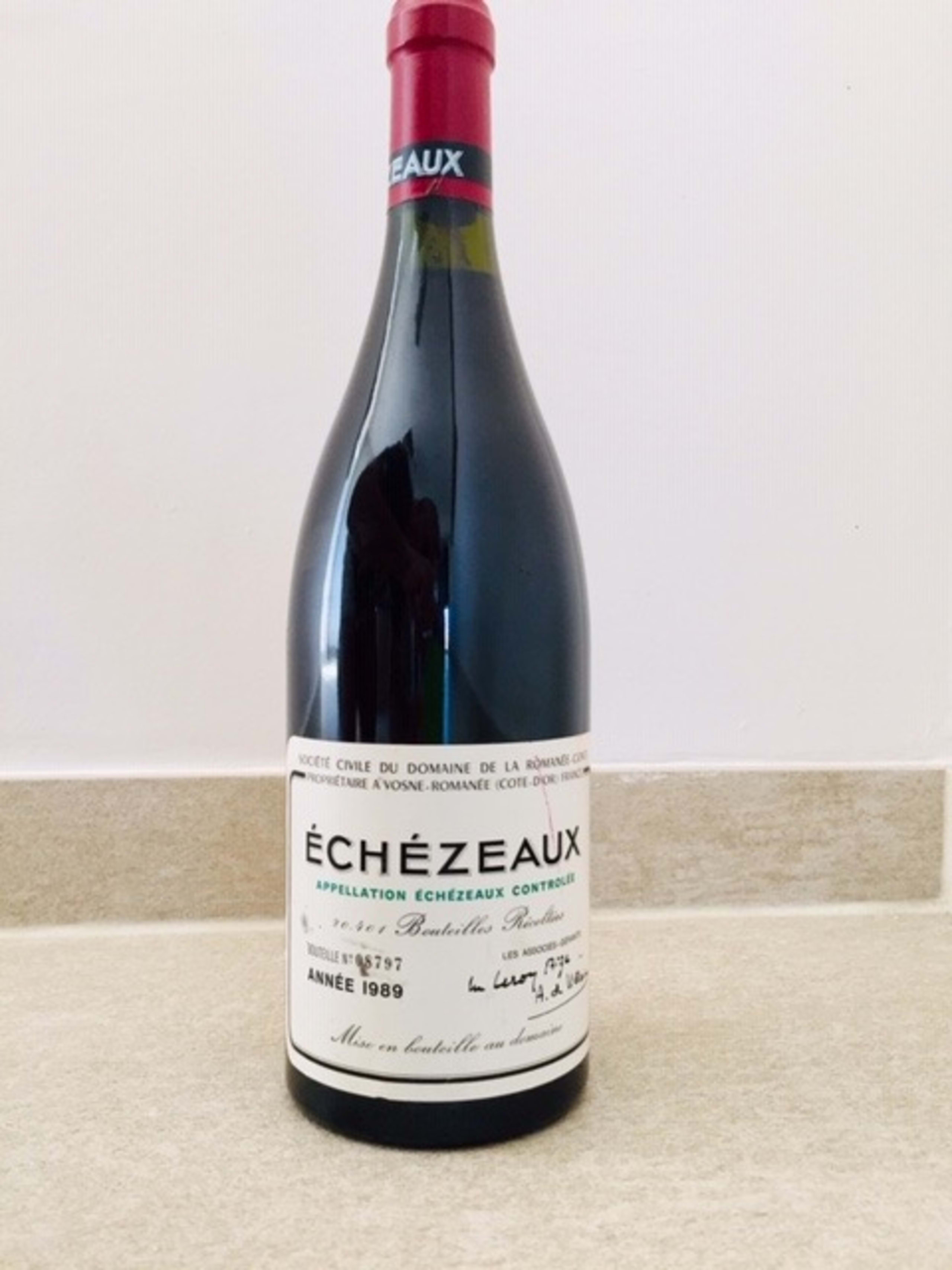 Echézeaux, Grand Cru, Domaine de la Romanée Conti, 1989