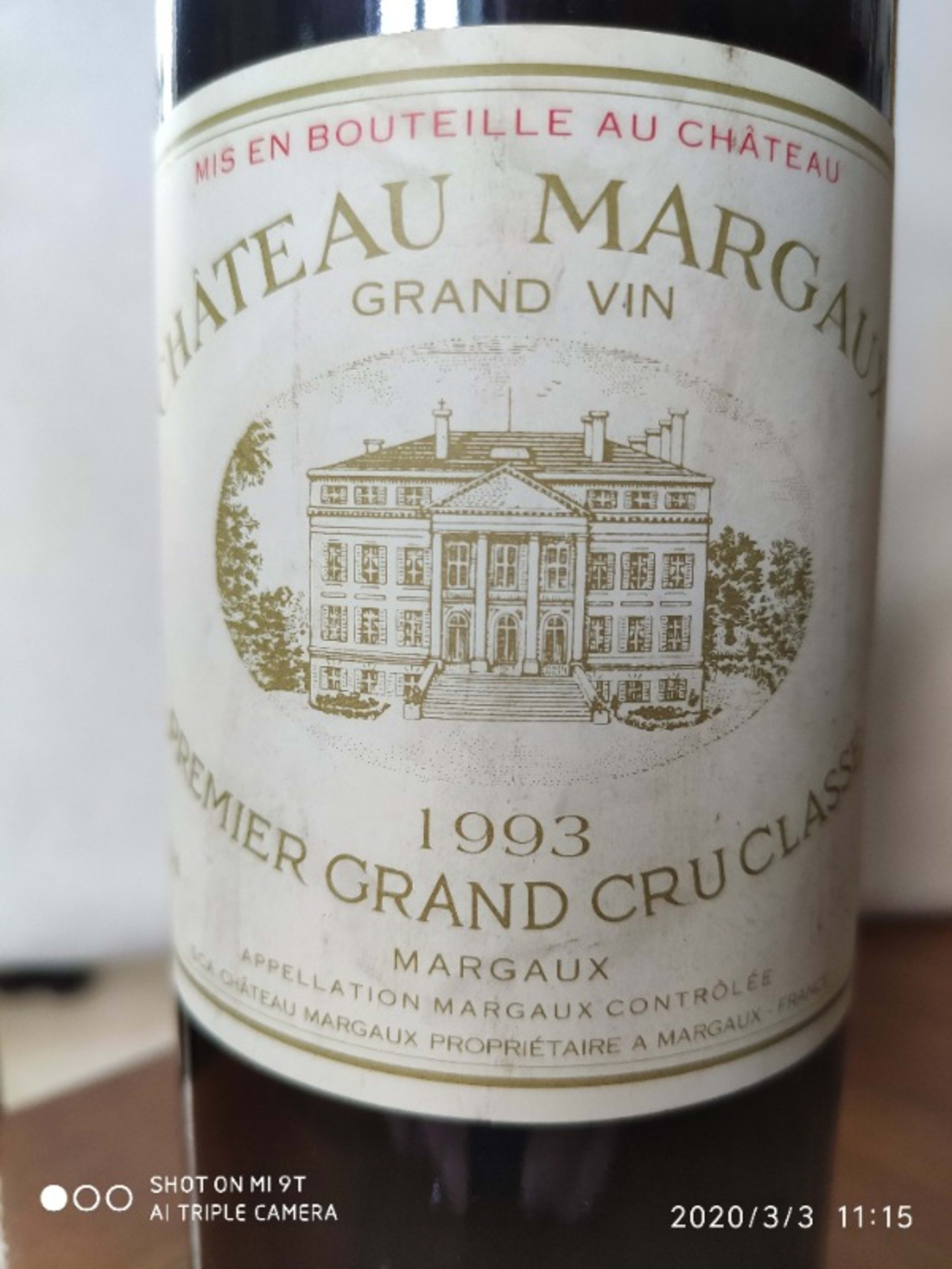 Château Margaux, Margaux, 1993