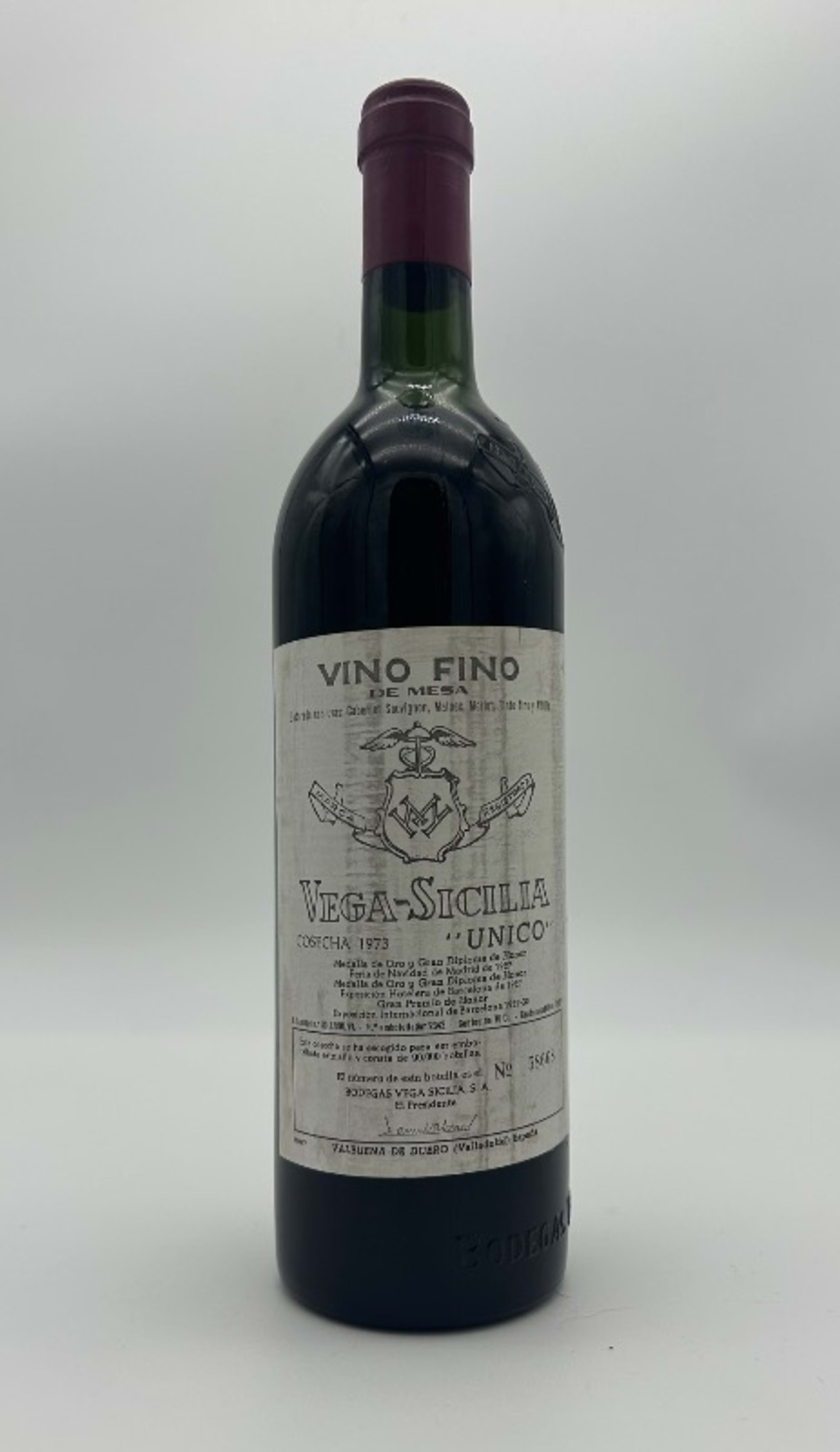 Reserva, Vega Sicilia Reserva “Único”, Ribera del Duero, 1973